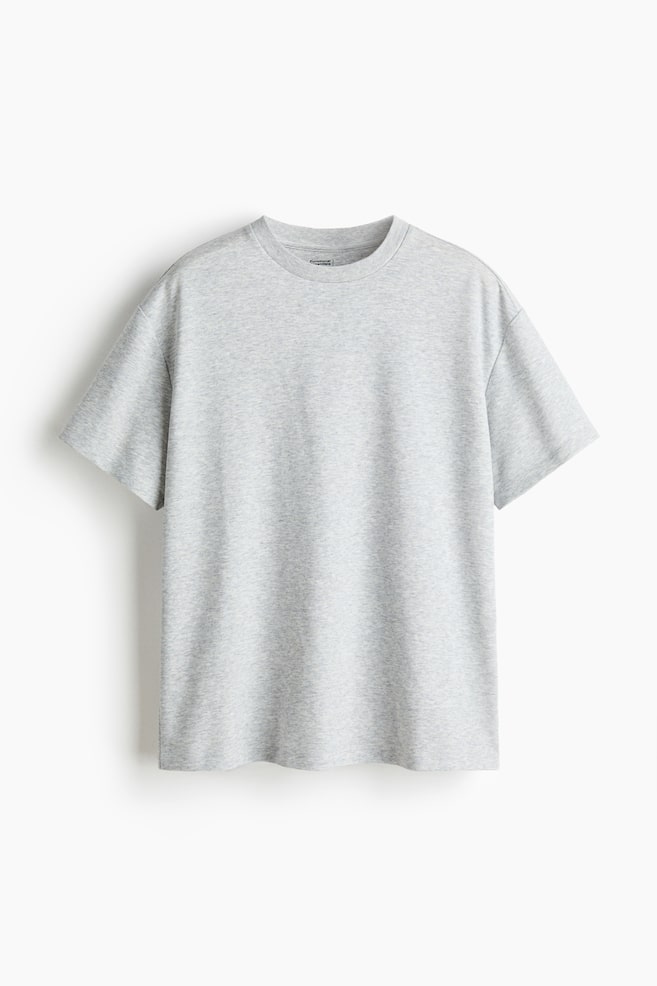 Cooling Relaxed Fit T-Shirt - Gray melange/Black/White - 1