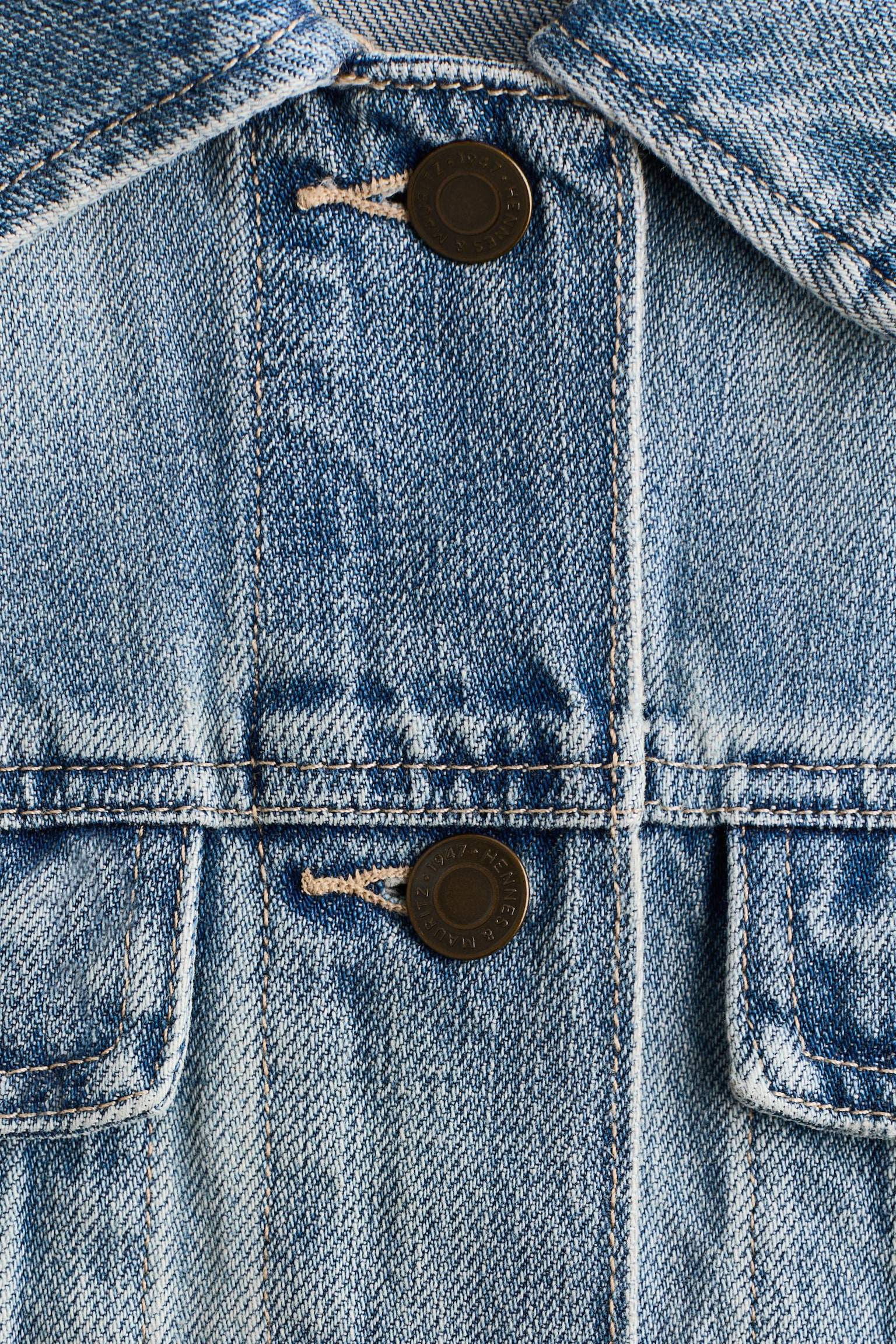 Jachetă din denim - Albastru-denim deschis/Albastru-denim/Albastru-denim prespălat/Albastru-denim închis - 6