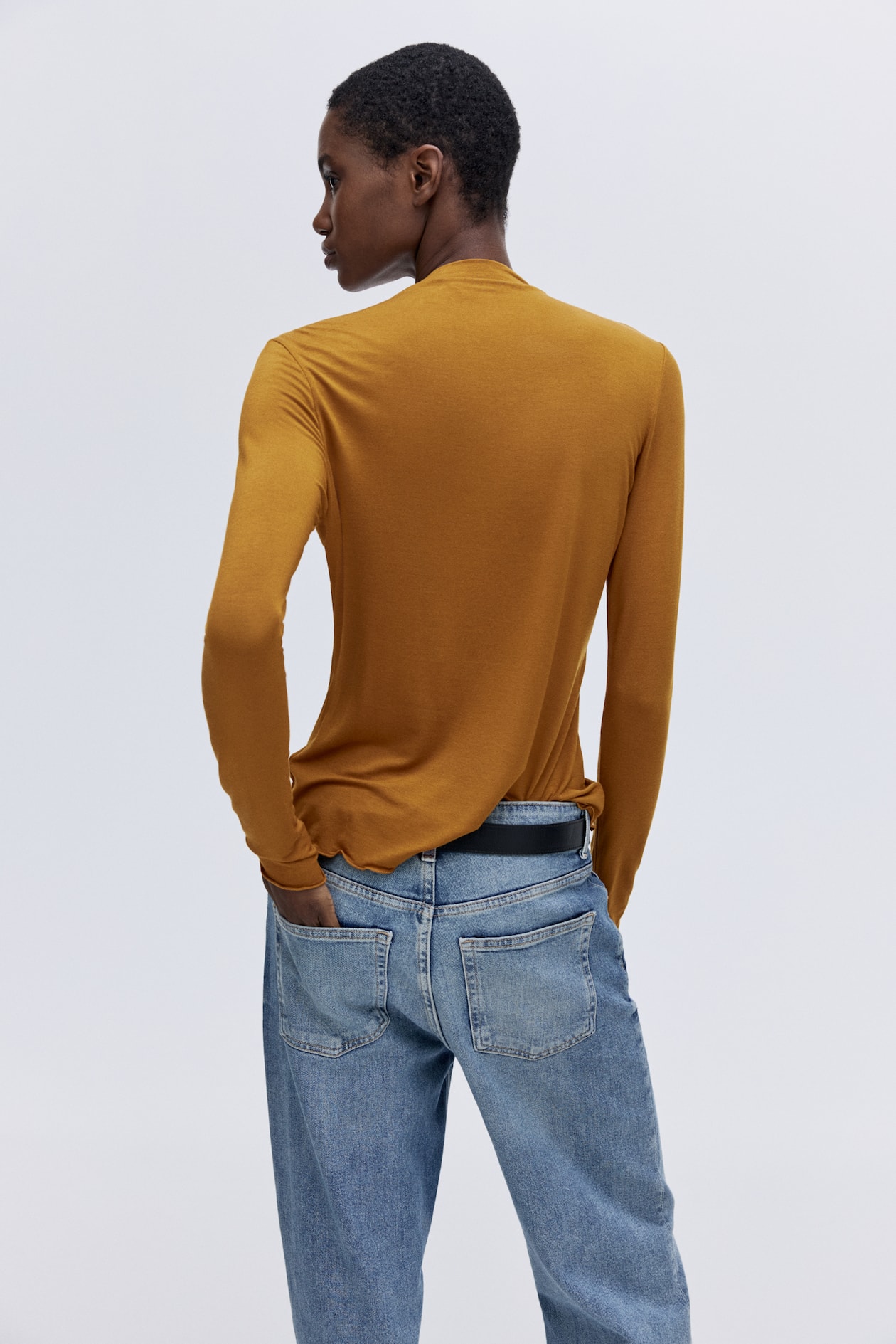Mock Turtleneck Top - image 4
