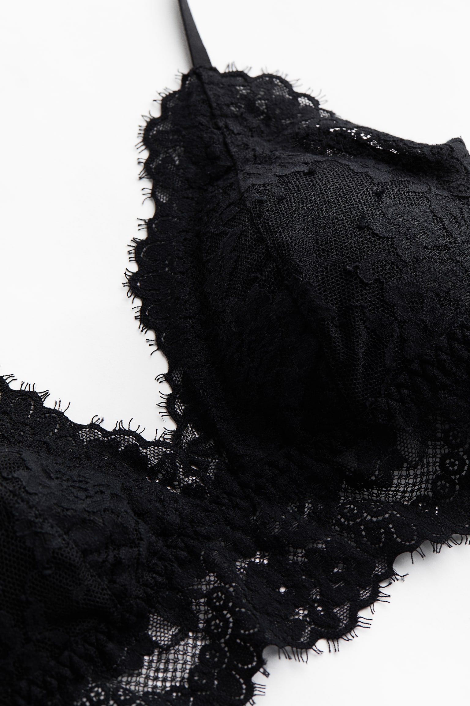 Бра Soft-Cup, уплотнённая чашка, кружево — H&M, цвет: Чёрный — фото 5