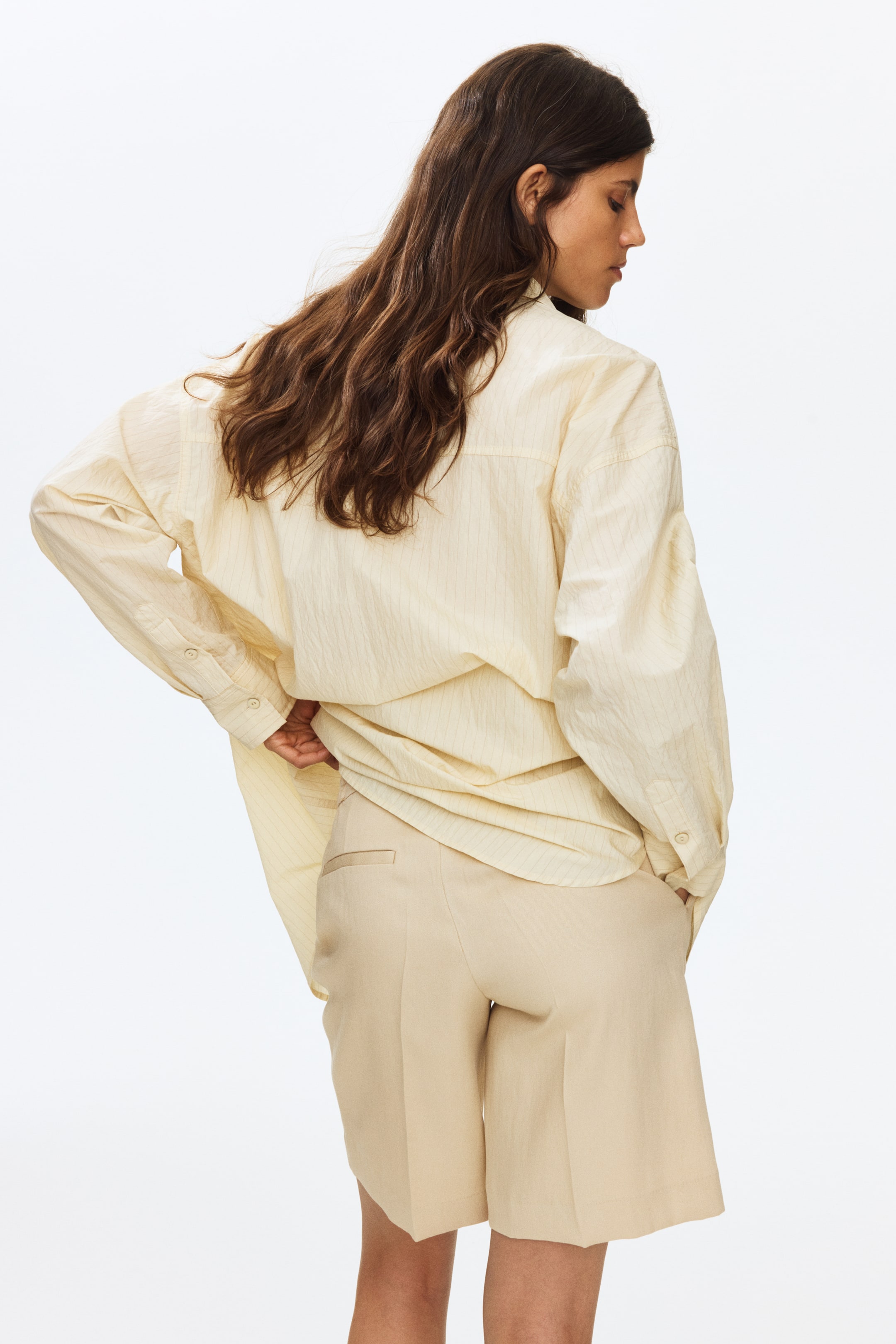 MAMA Linen-Blend Bermuda Shorts