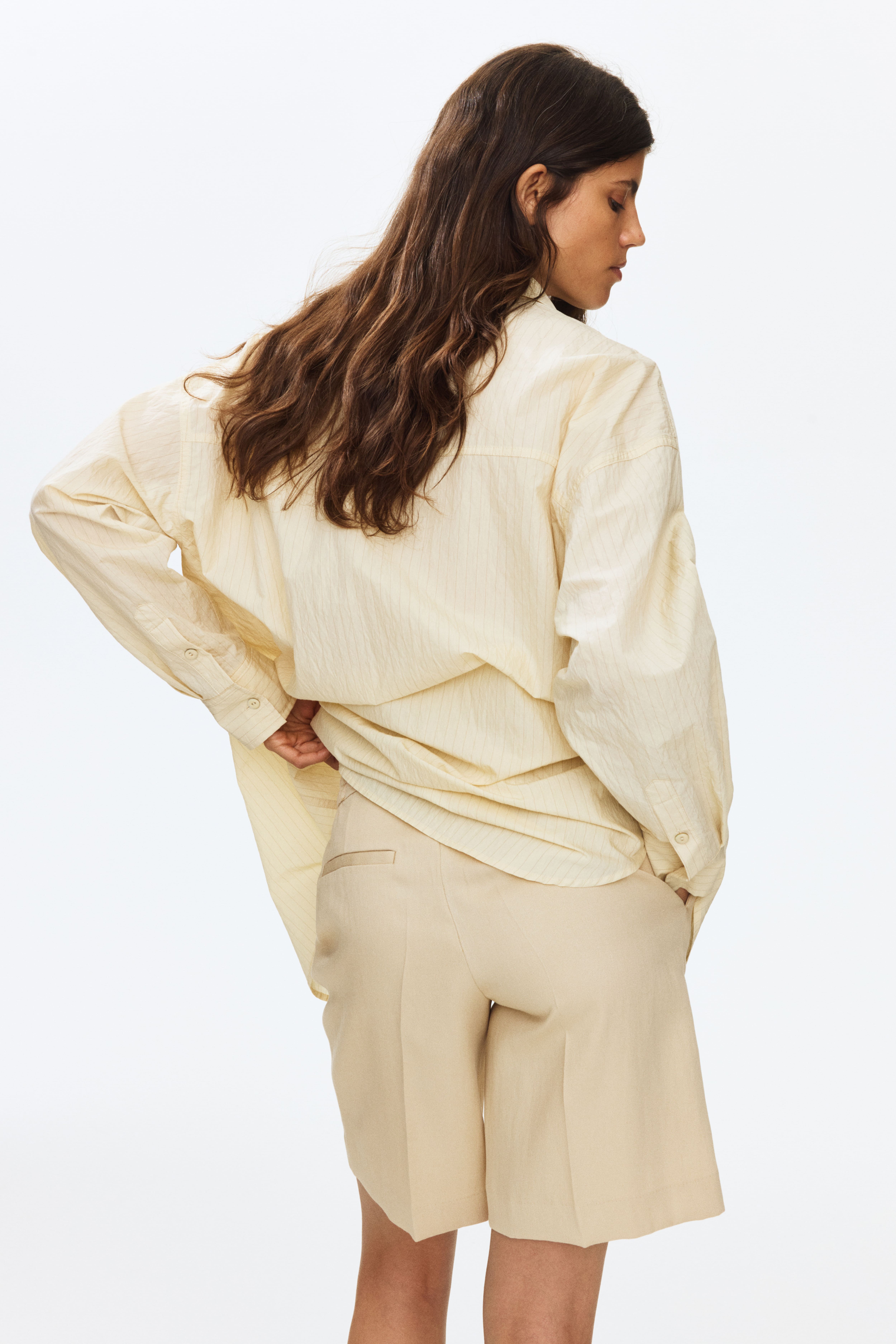 MAMA Linen-Blend Bermuda Shorts