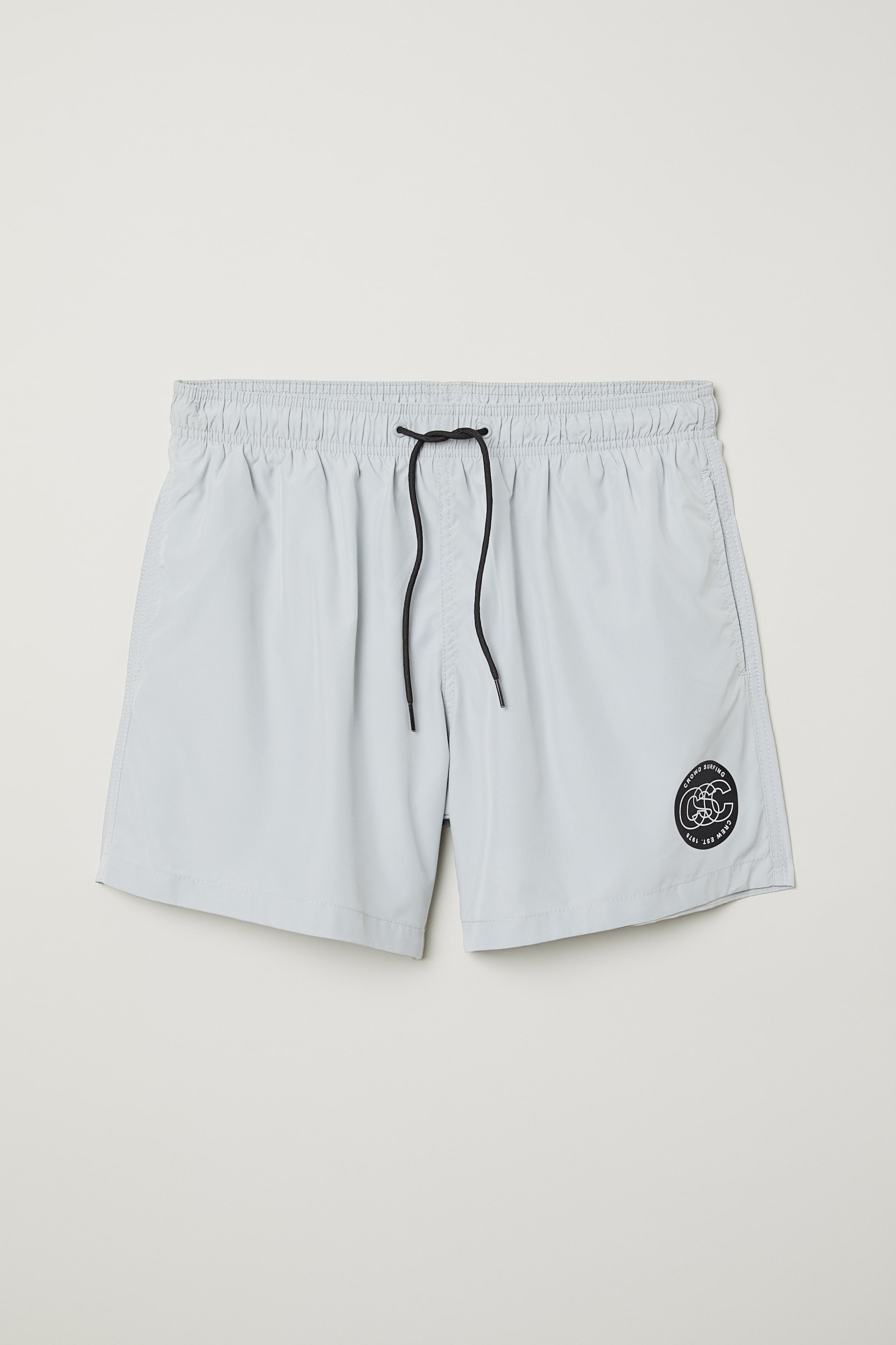 Größeres Bild ansehen: Badeshorts mit Motivdruck - Hellgrau - Men | H&M DE 1