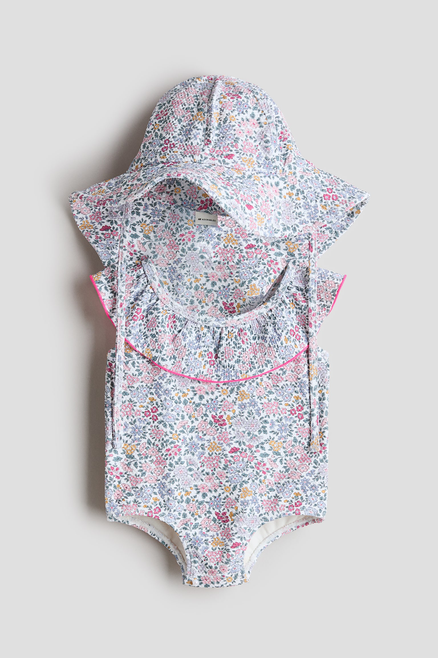 Swim set - Light purple/Floral