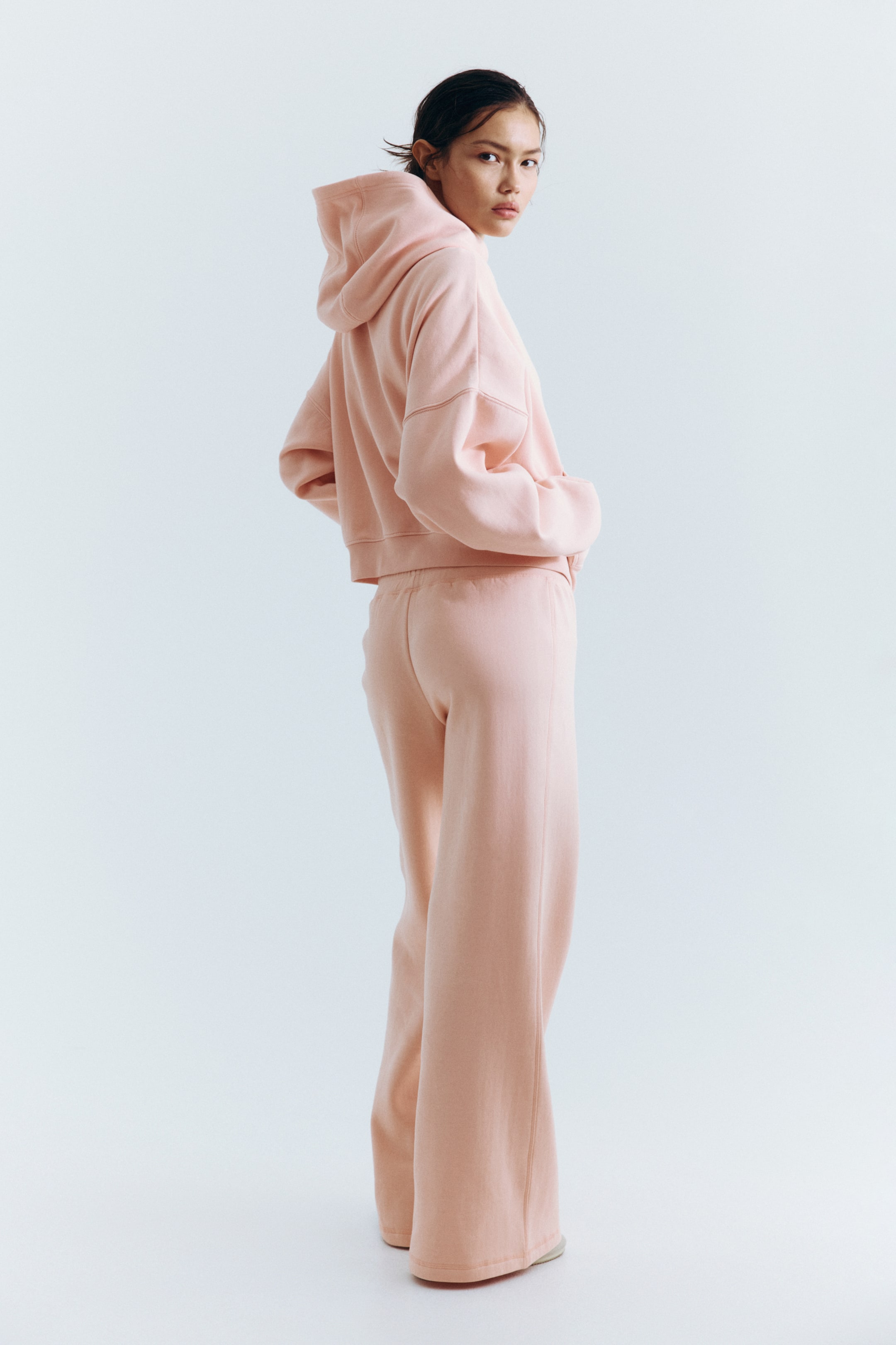 View larger image: Hooded Jacket - Light peach pink - Ladies | H&M US 3