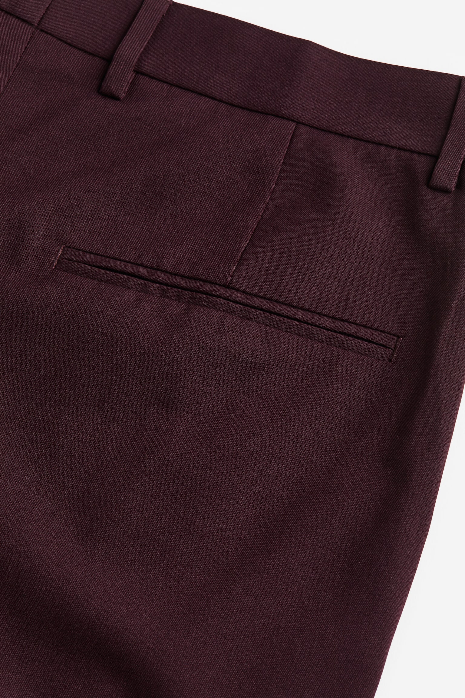 Skinny Fit Suit Pants - Regular waist - Long - Burgundy - Men | H&M US