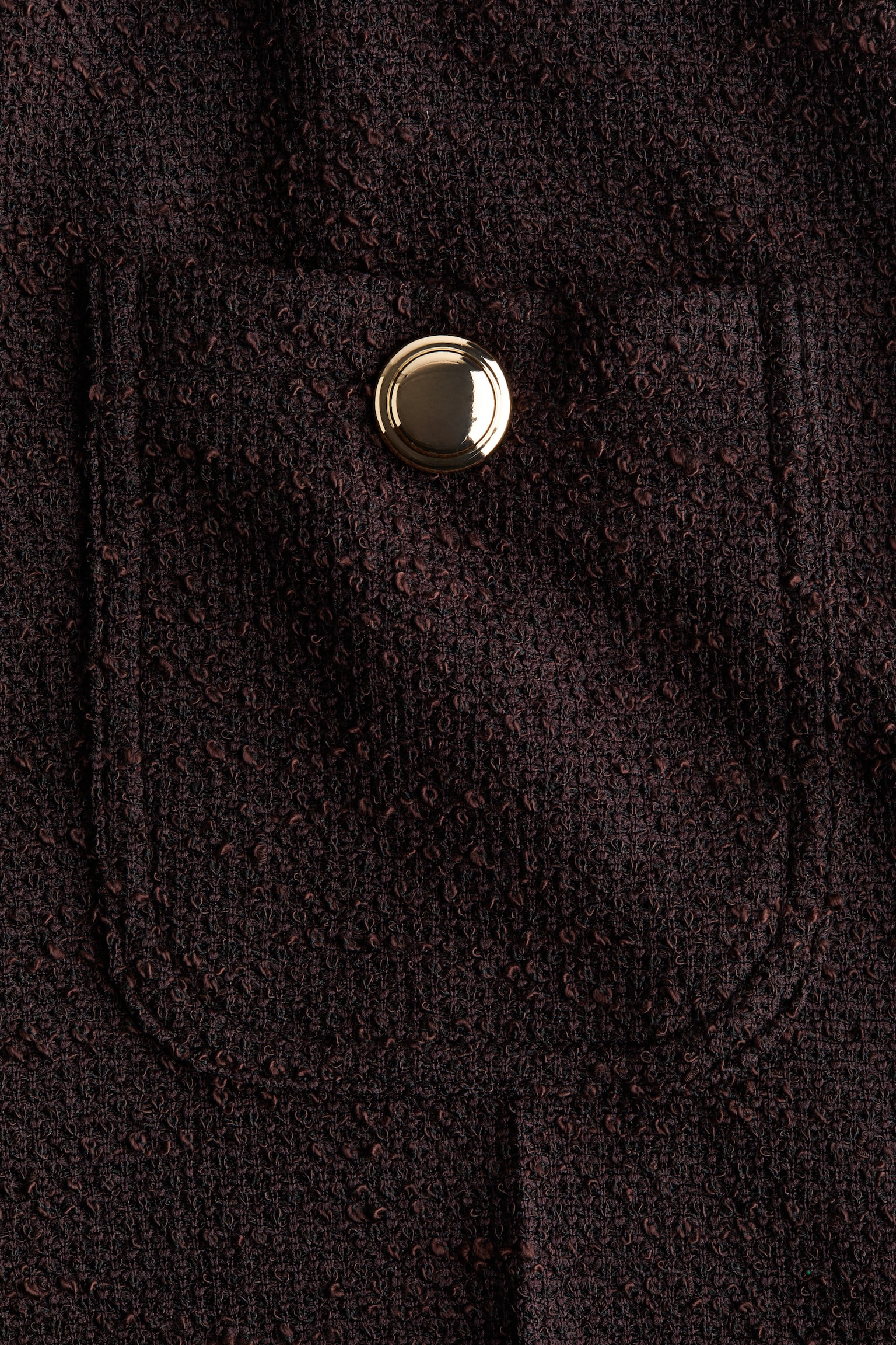 מכנסיים בגזרה ישרה - חום כהה/שחור מלאנז' - 3