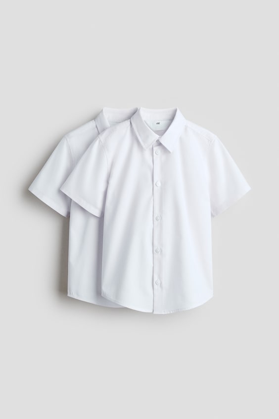 Детские рубашки H&M 2-pack Easy-iron Shirts