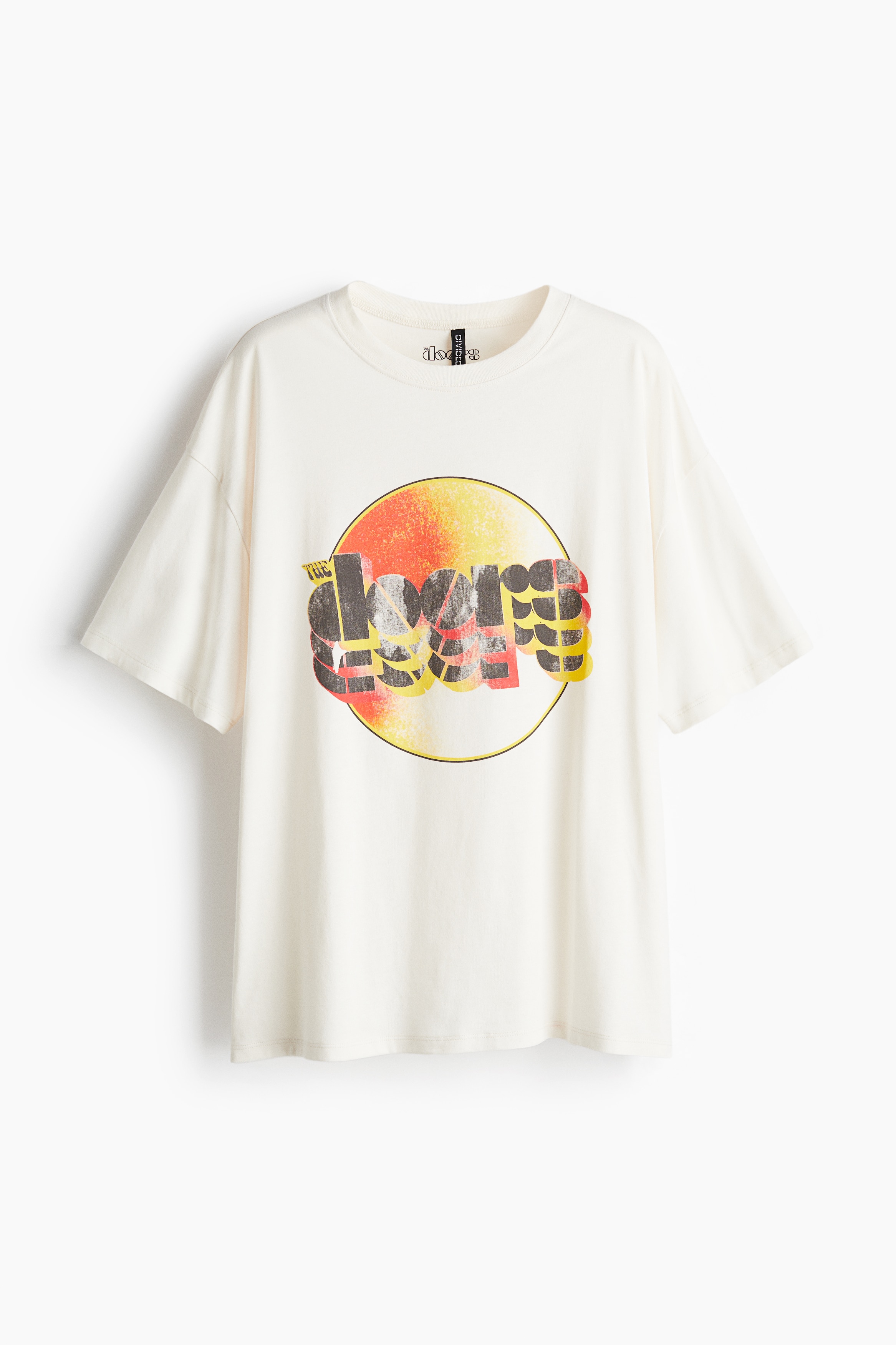Oversized Print Tee - White/The Doors/Cream/Pacha/White/Ford/Dark grey/Pacha/White/Selena Gomez/White/Henri Matisse