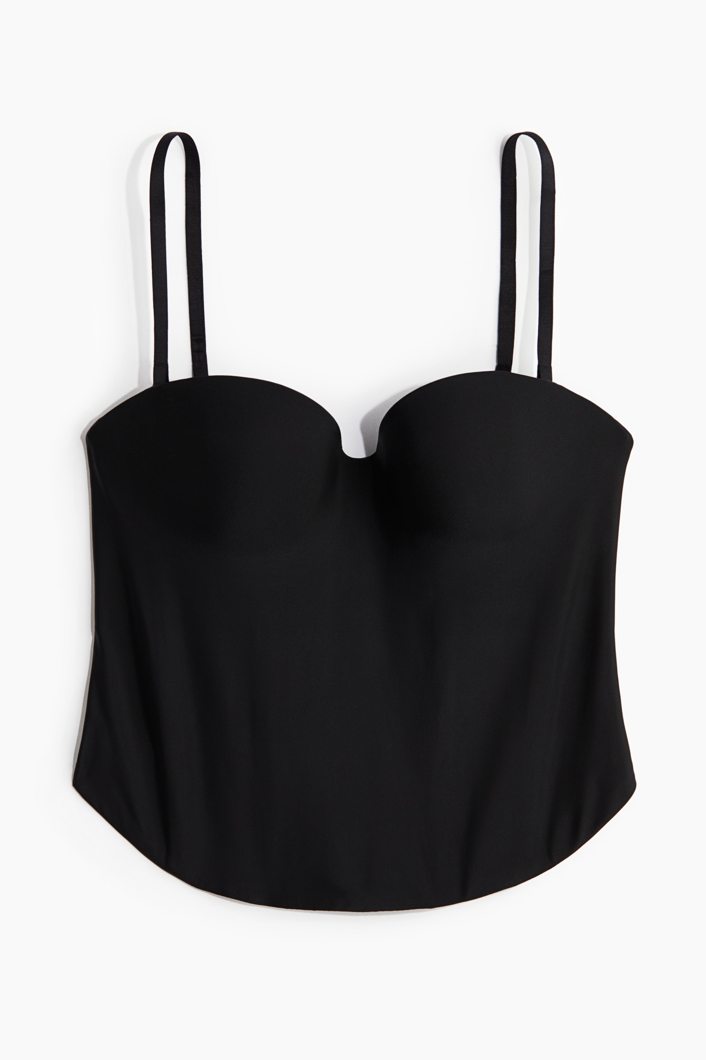 Firm Shape Microfibre Corset - Black