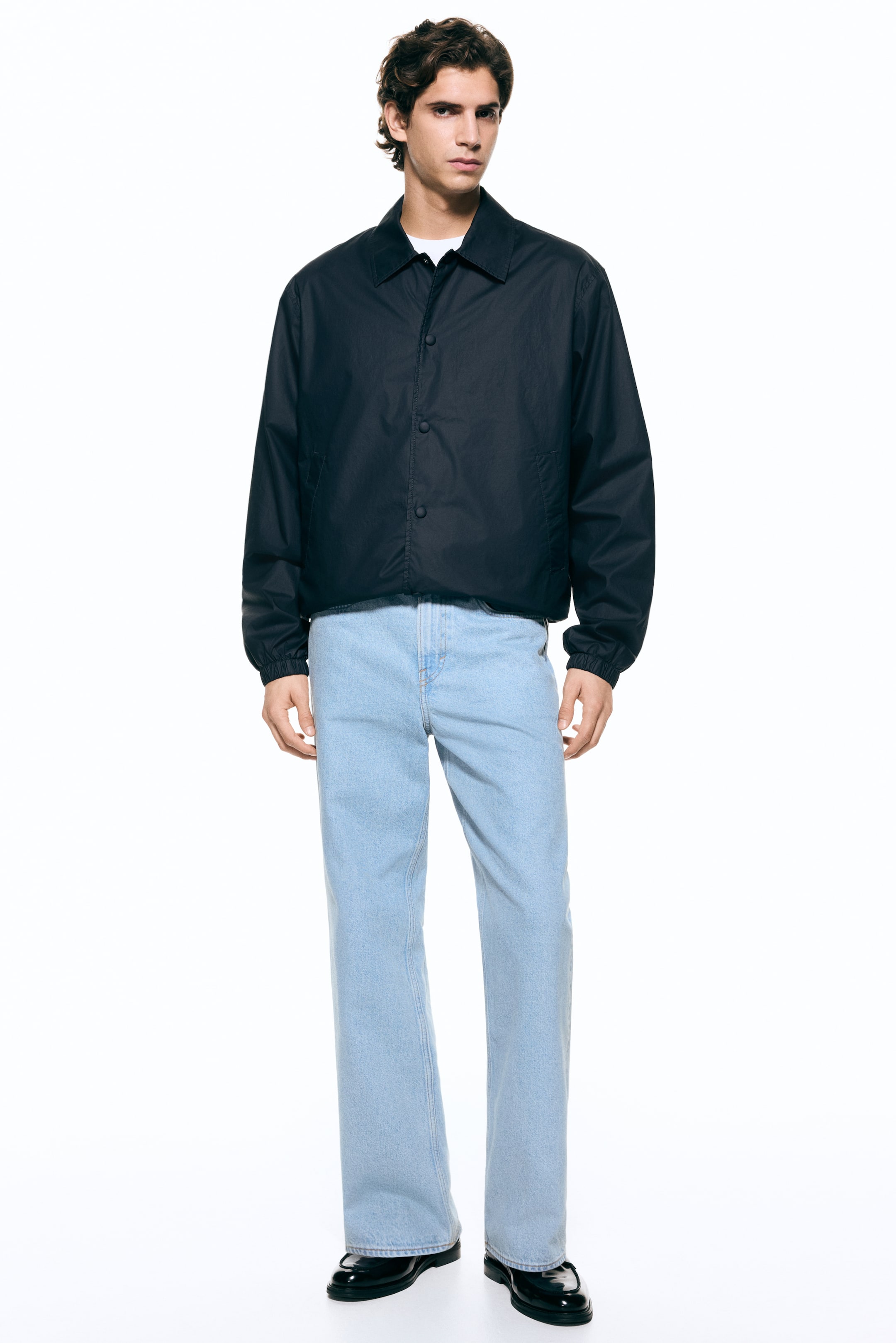 Мужские куртки H&M Cotton Jacket with Collar — фото 3