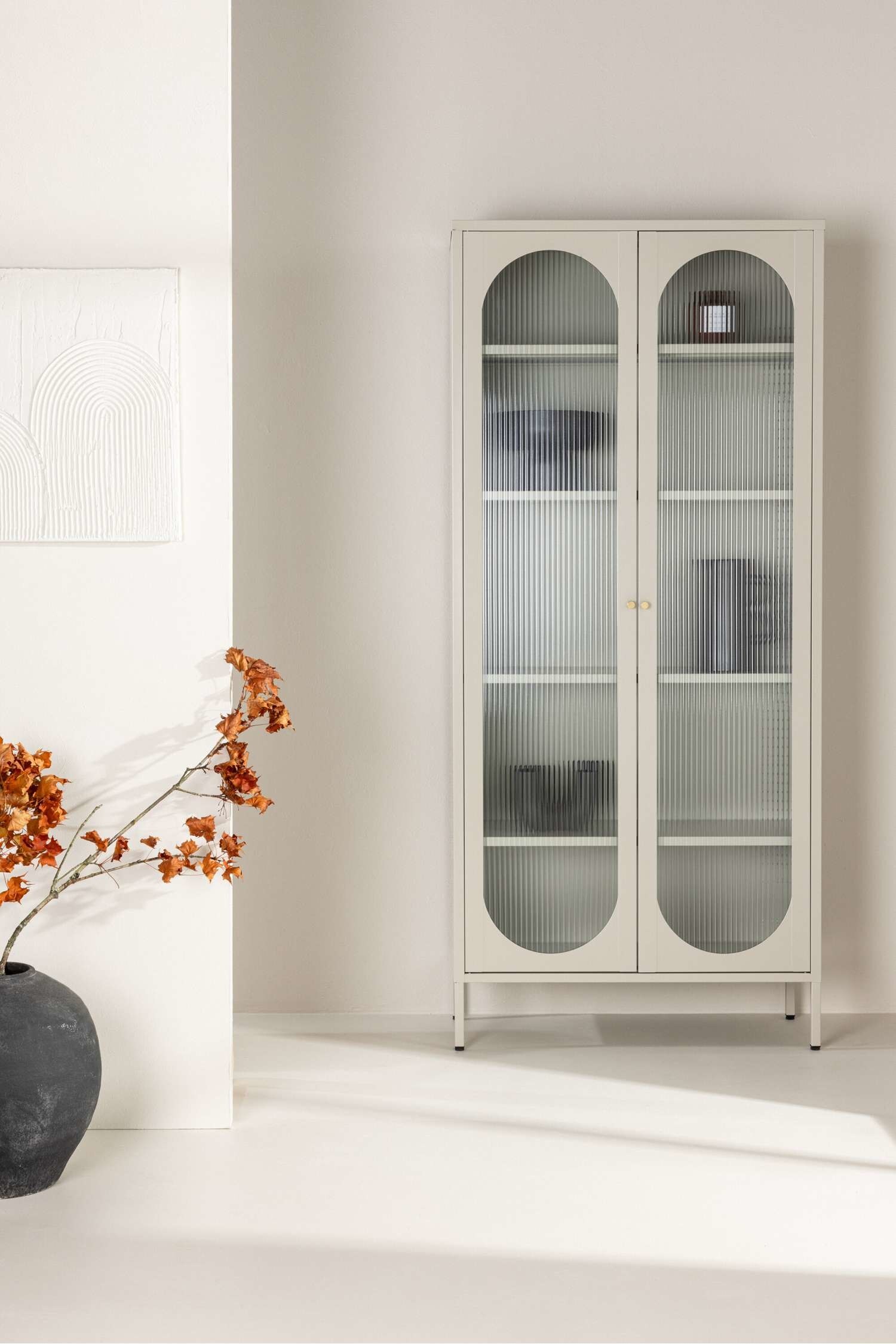 Lima Skåp - Stål, Beige