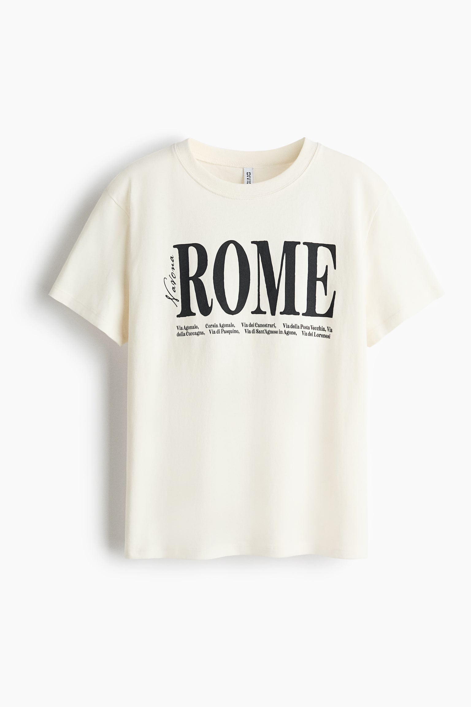 Printed T-shirt - Cream/Rome/Red/Athletic/Navy blue/Italian Riviera/Light beige/Clementines/White/Olives/Black/Italia/Light blue/Ragazza - 1