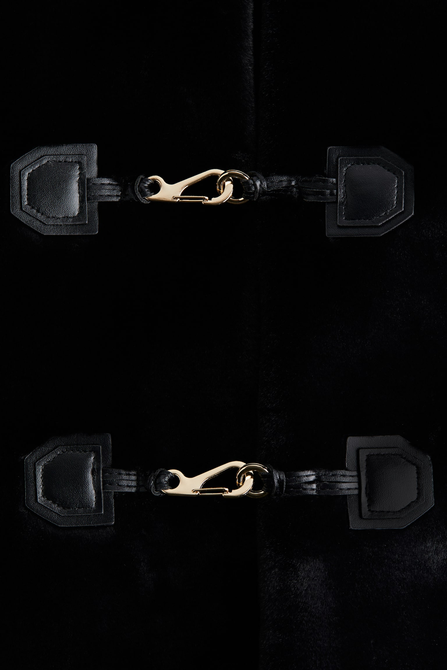 Duffle-style jacket - Black/Light beige - 4