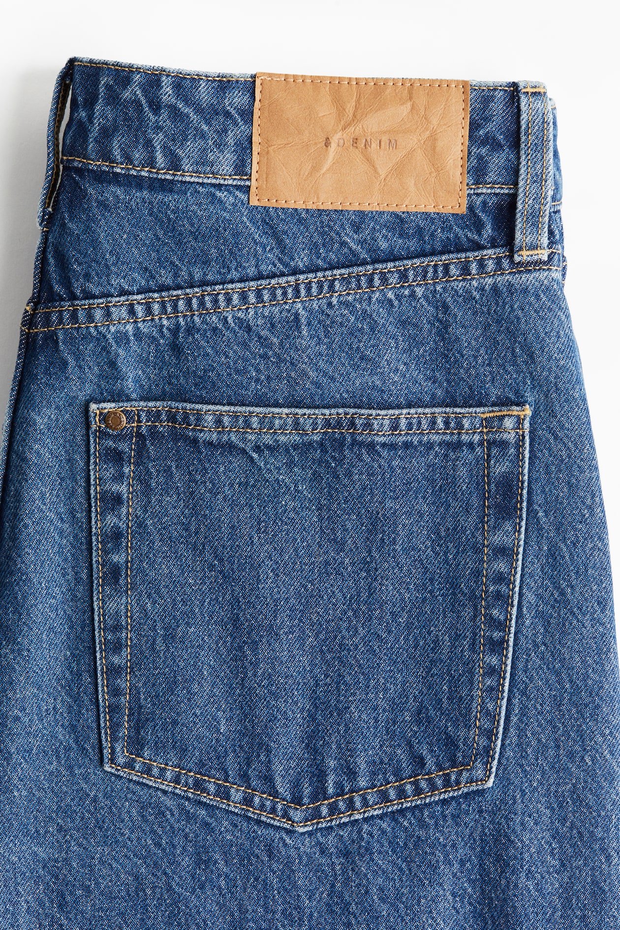 Pulz Anni HW Jeans Barrel Leg - Medium Blue Denim