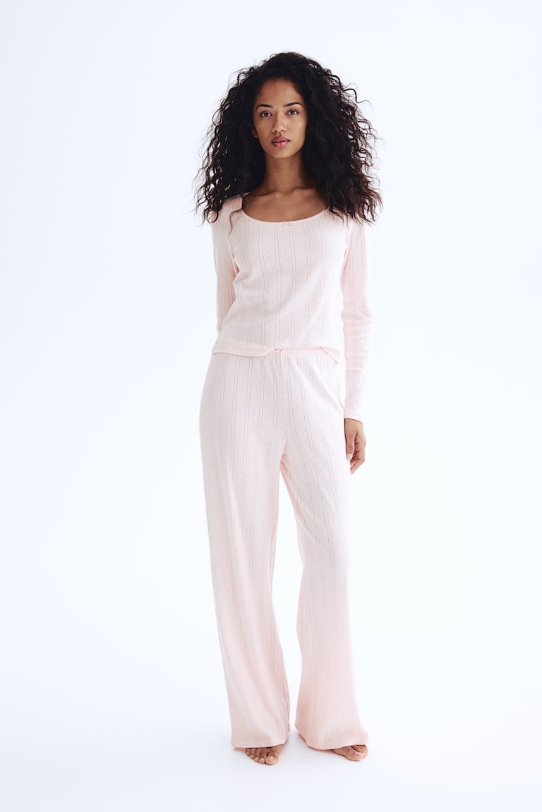 Pyjama en pointelle de coton