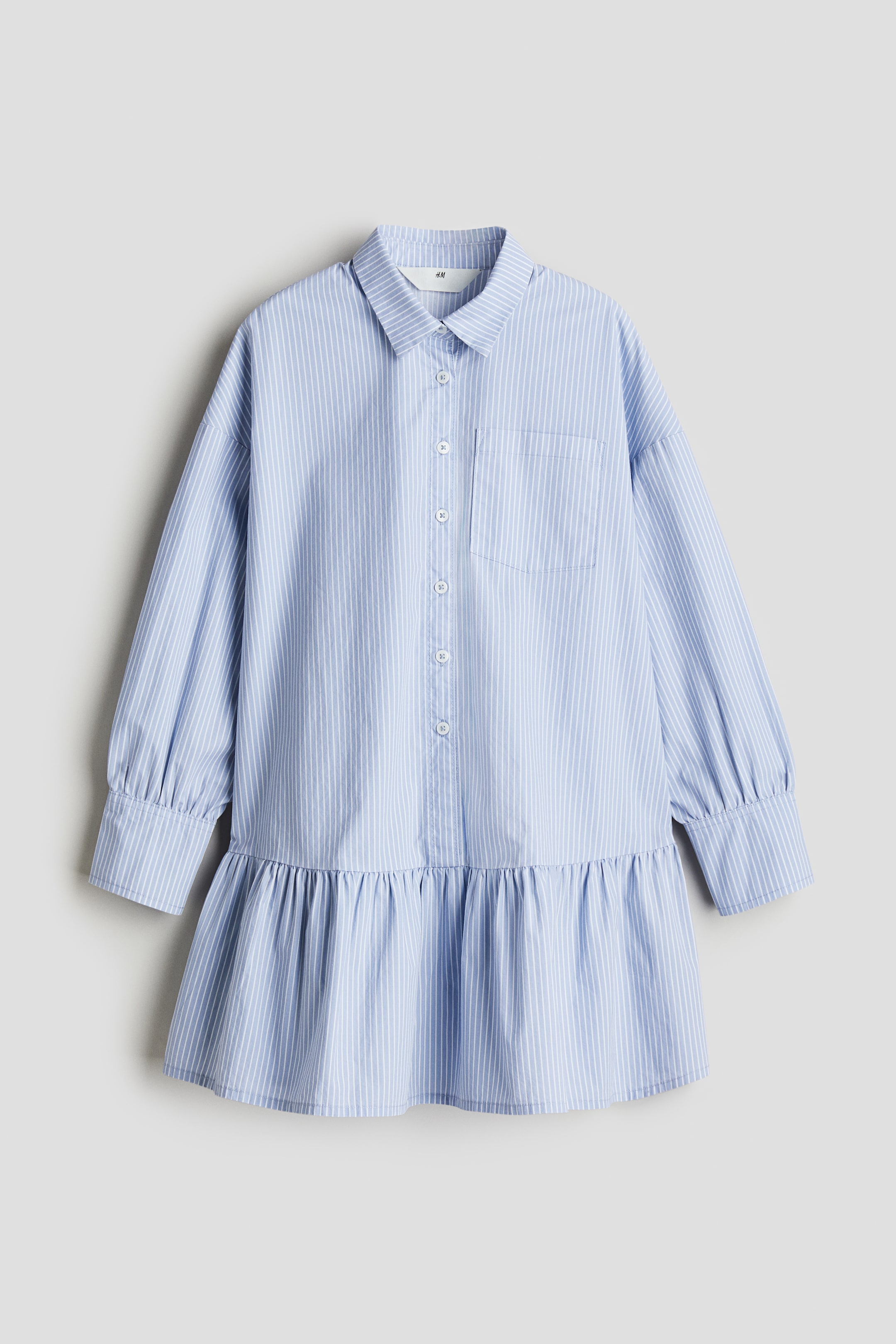 Cotton poplin shirt dress