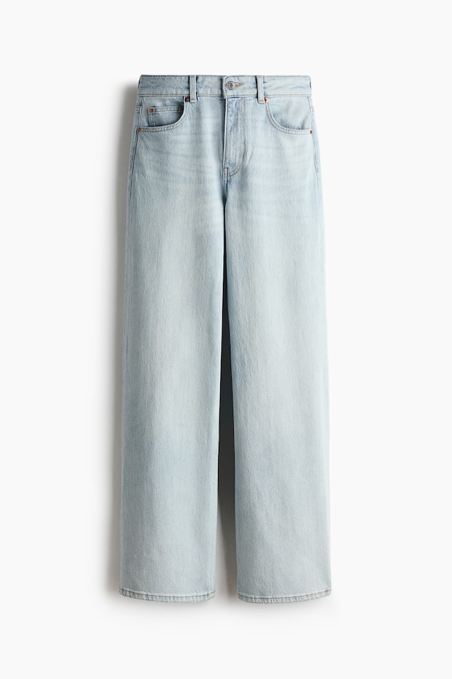 Harper High Rise Wide Leg Jeans - Light denim blue/Light denim blue/Dark brown/White/Dark denim blue/Navy denim blue/Light denim blue/Navy denim blue/Dark denim blue/White/Denim blue/Dark denim gray/Dark brown/White/Denim blue/Light denim blue/Light denim blue/Washed denim blue/Light denim blue/White/Light denim blue - 1