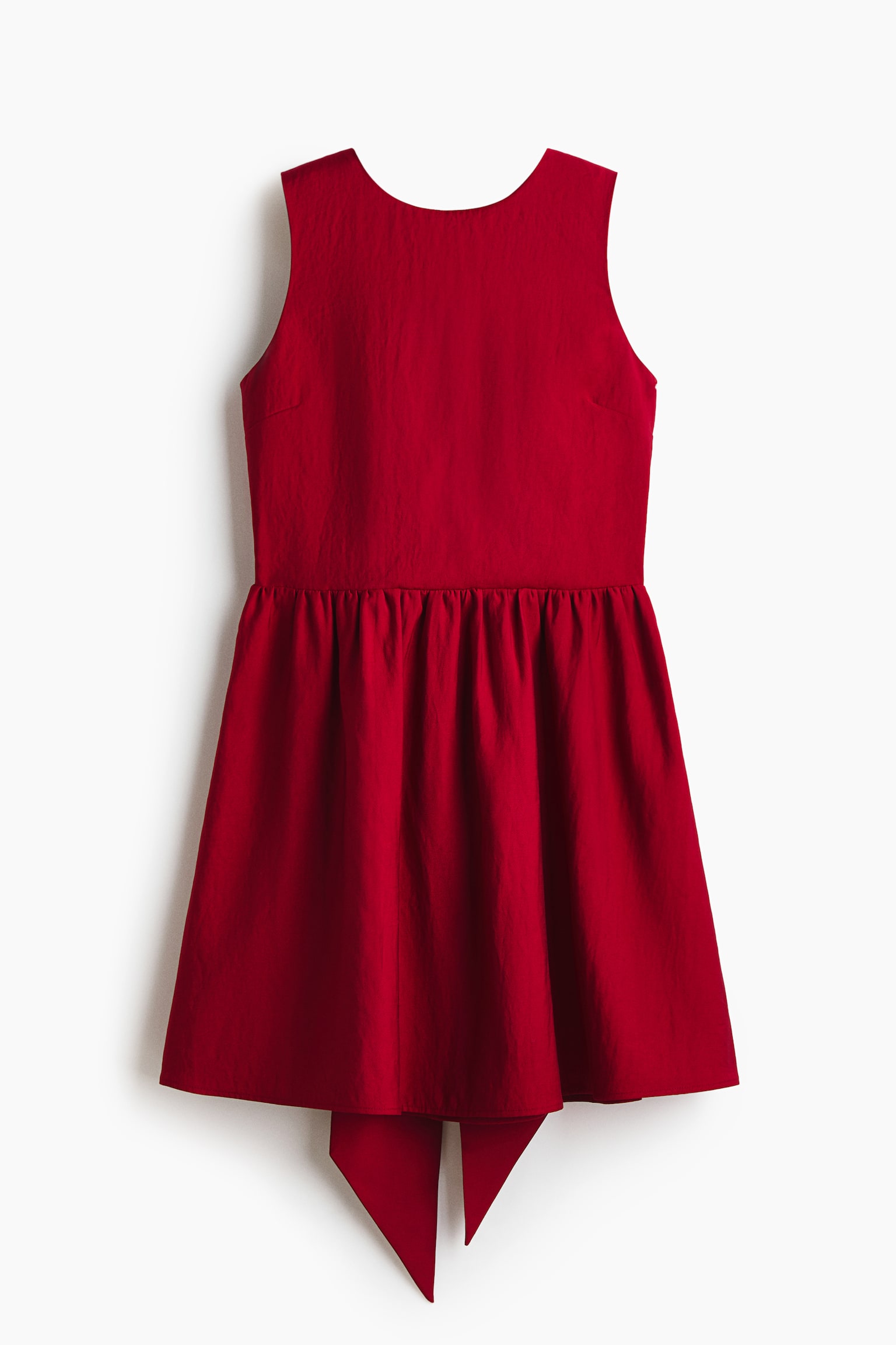 Bow-back dress - Dark red/Black - 2