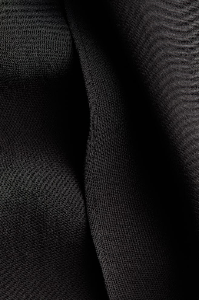 Knot-Detail Maxi Skirt-Dark gray - 5