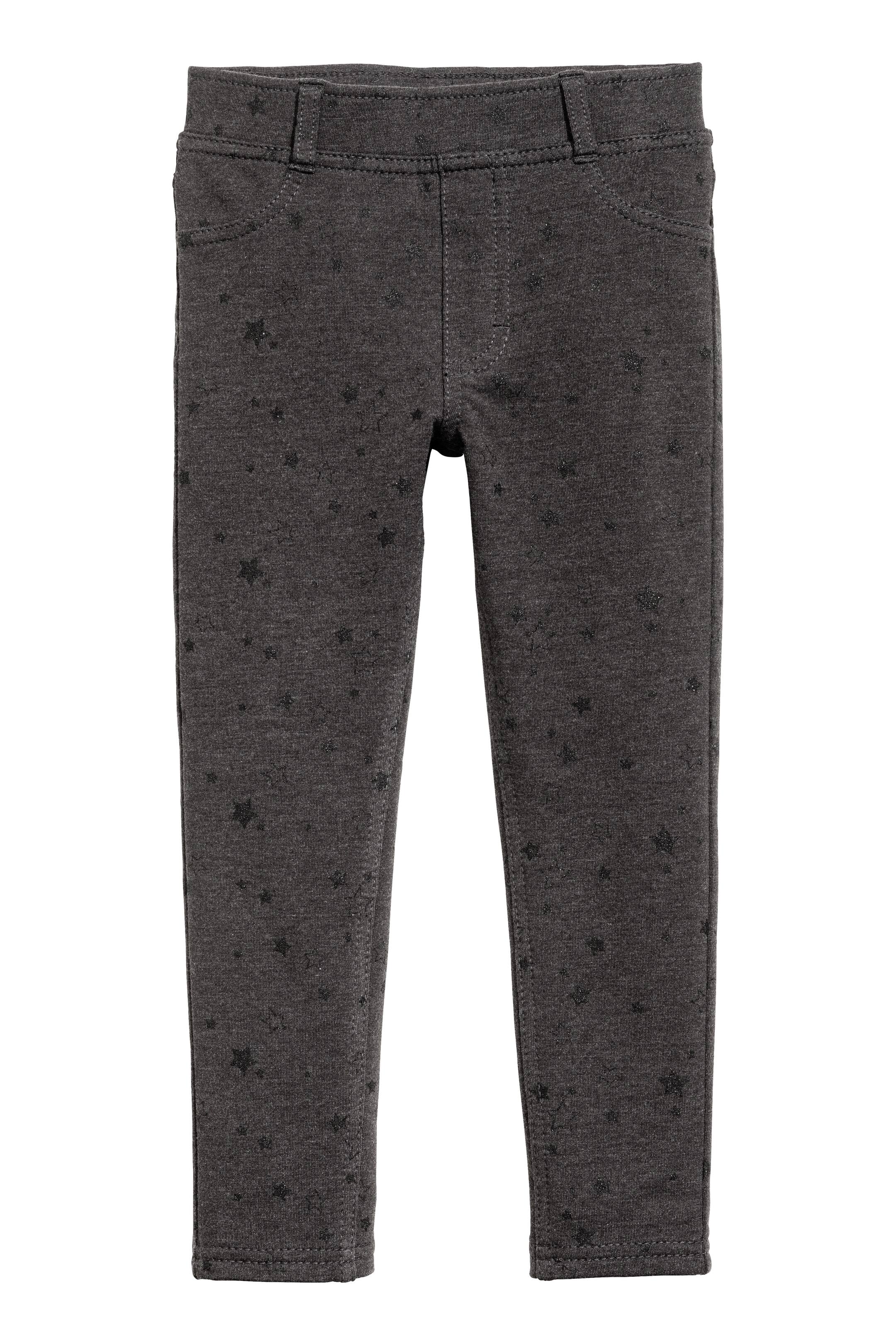 View larger image: Jersey treggings - Dark grey/Stars - Kids | H&M GB 1