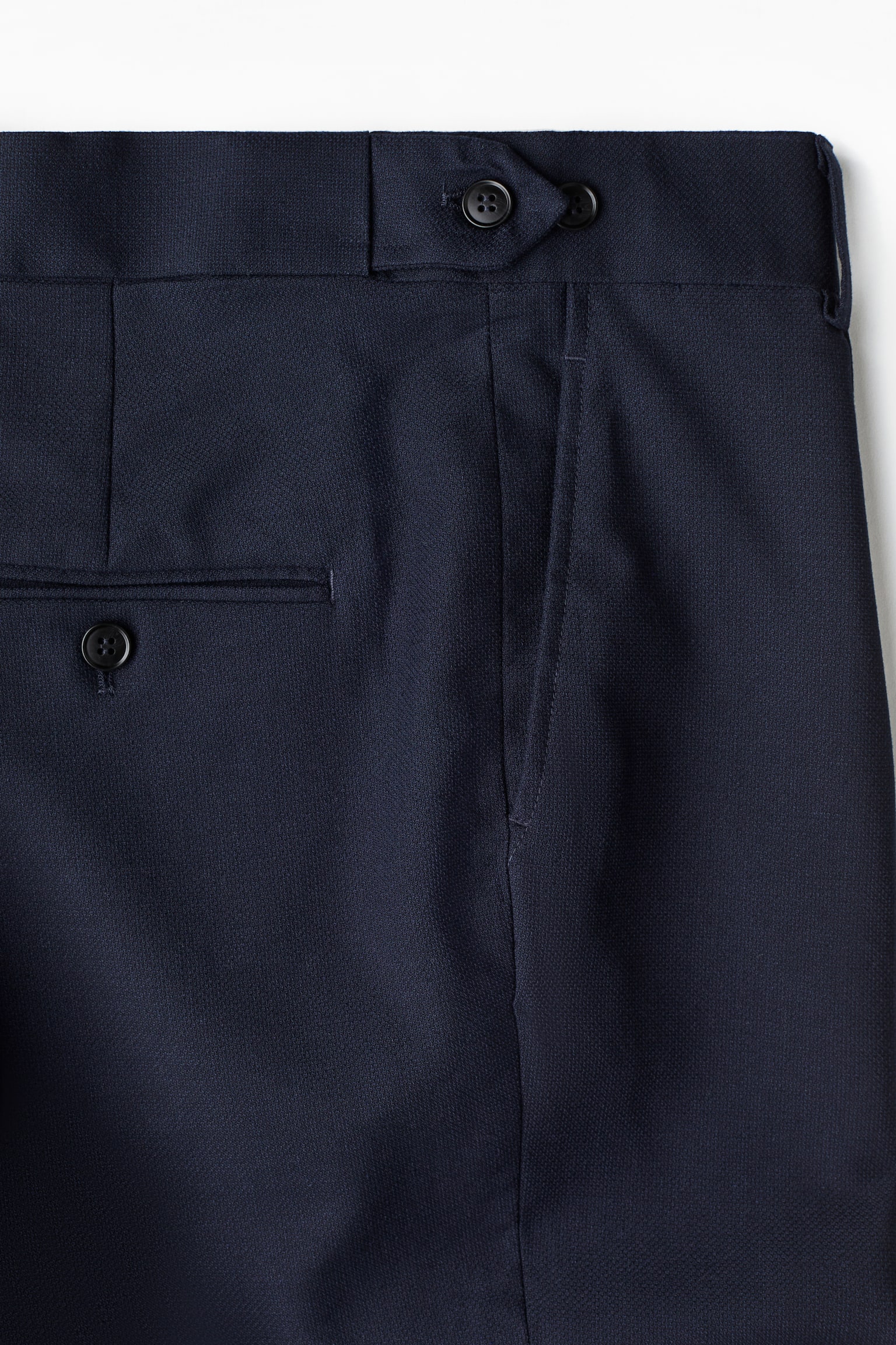 Regular Fit Suit Pants - Navy blue/Light beige - 3