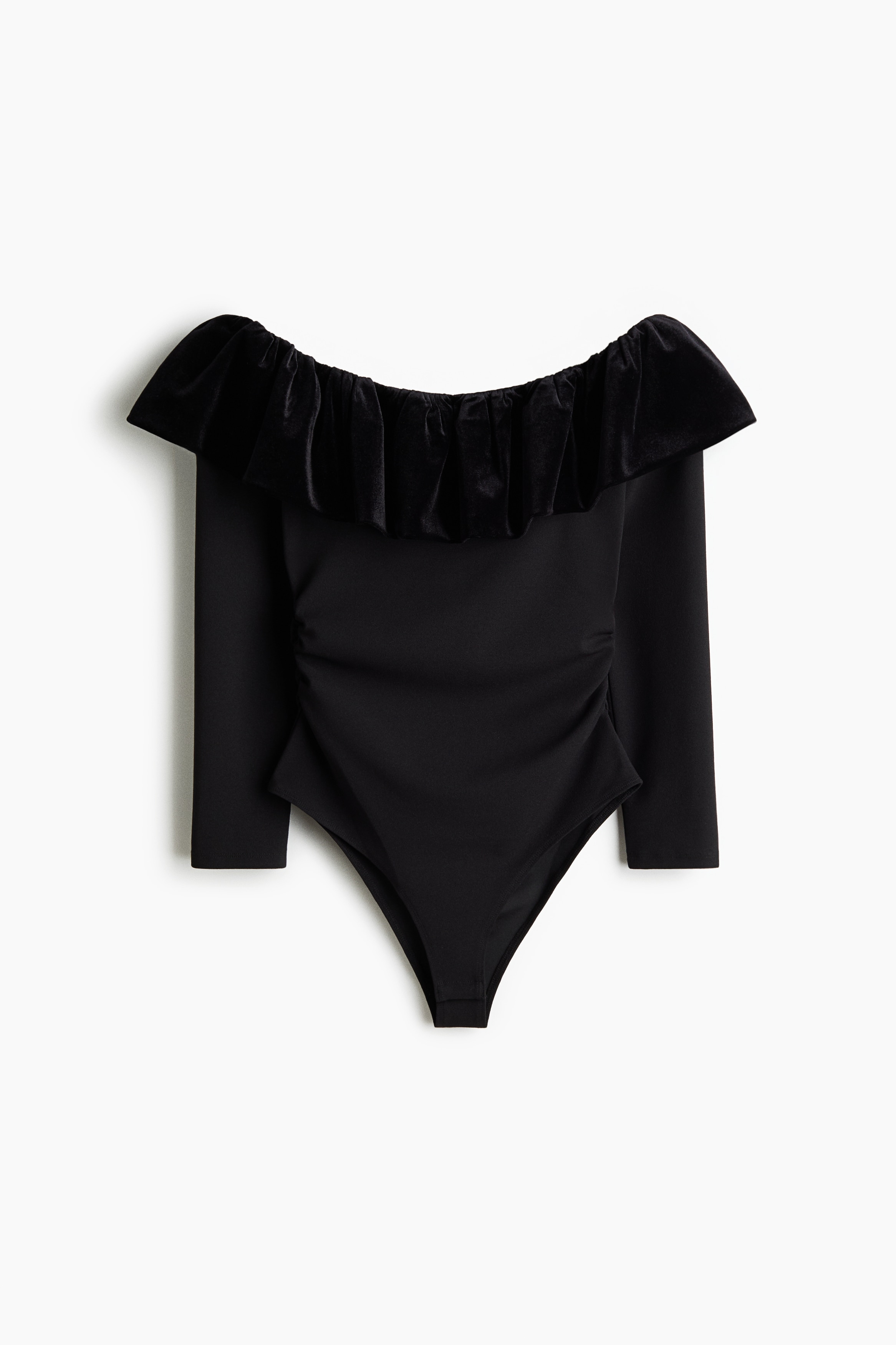 Body cu umerii goi - Negru