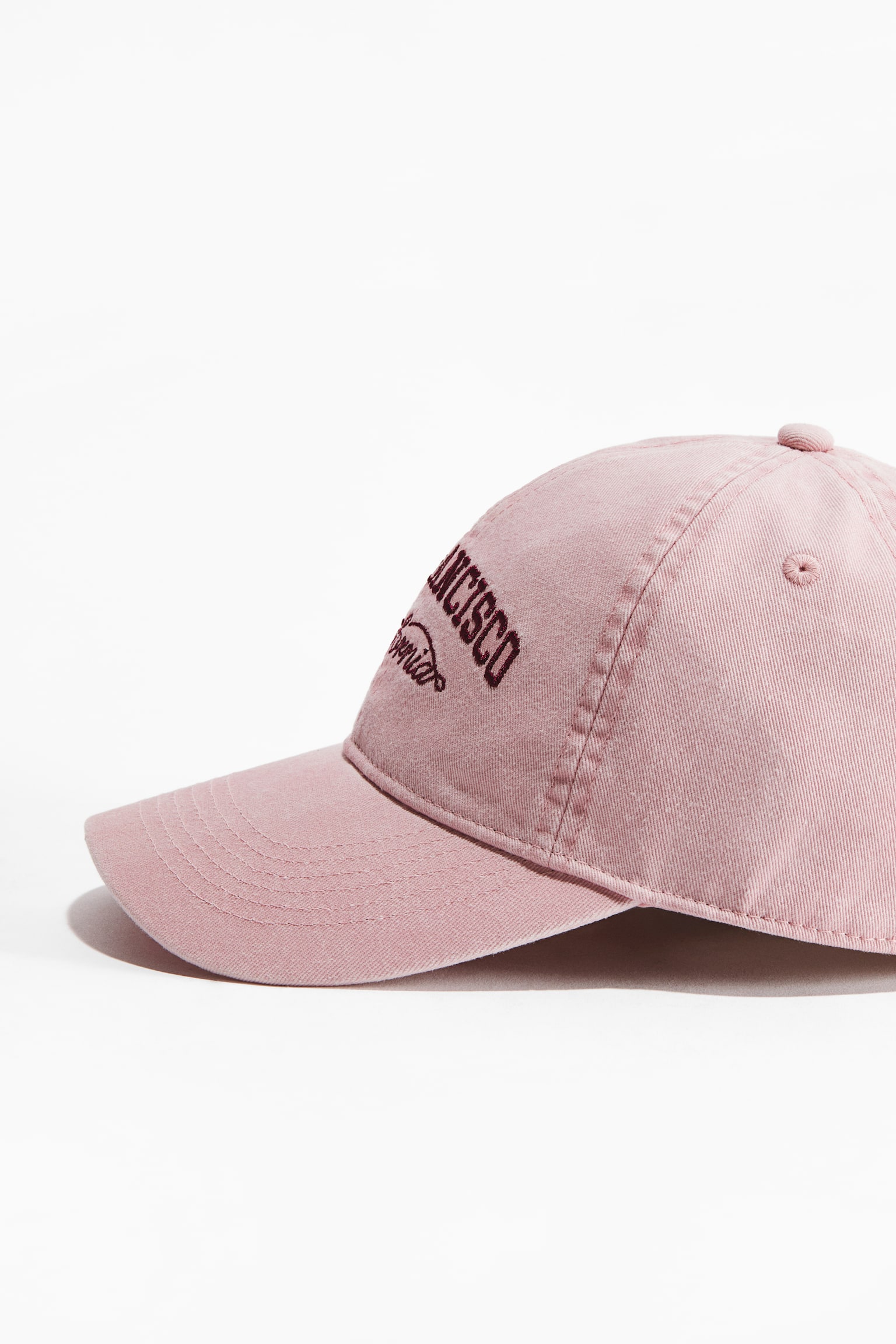 Gorra en sarga con bordado - Rosa tenue/San Francisco/Beige/Running Club/Azul marino/San Francisco/Crema/Boston/Azul oscuro/Running Club - 3