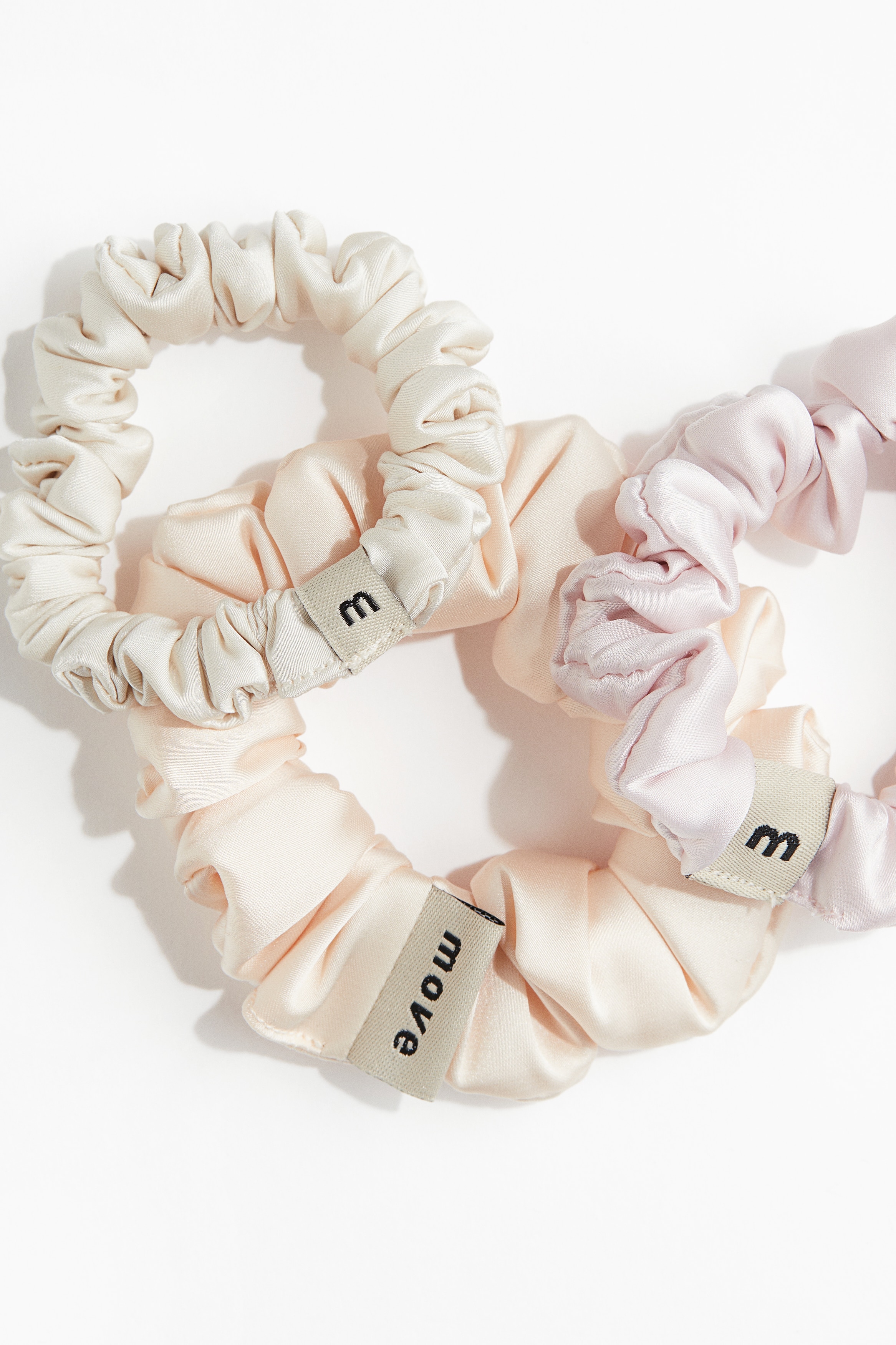 シュシュ 3個セット - ホワイト／ライトピンク - レディース | H&M JP