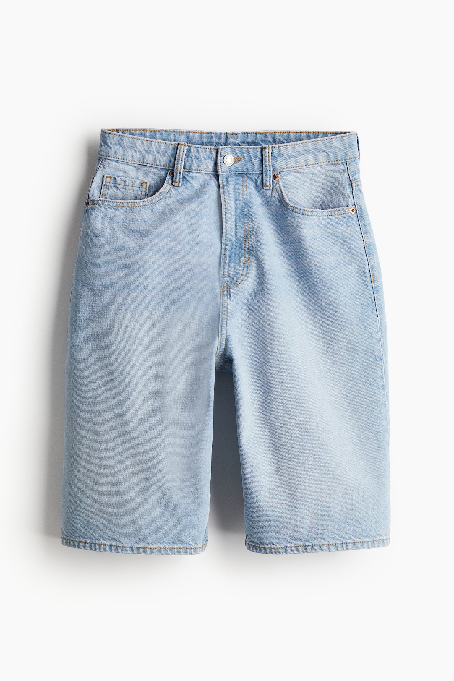 Bermuda Baggy High Denim shorts - Light denim blue/Light denim blue/Beige/White/Black/Dark denim blue - 2