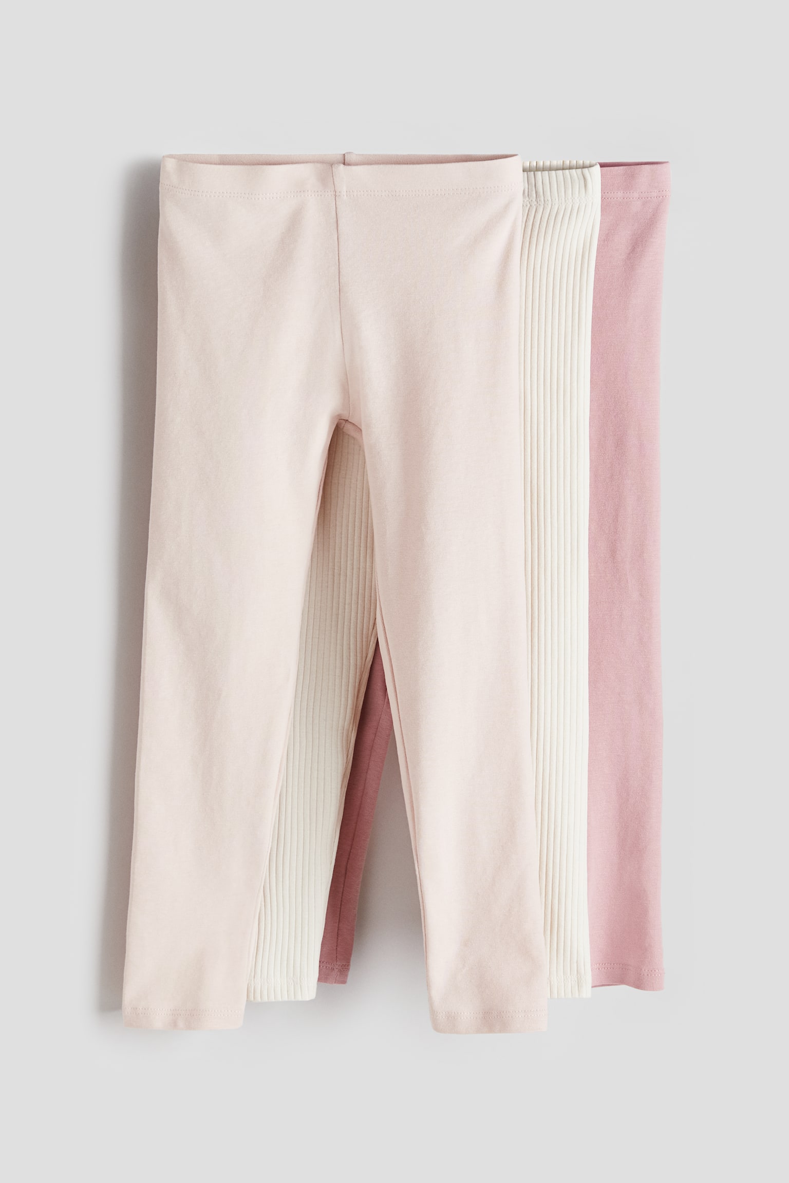 3-pack jersey leggings - Powder pink/Pink - 1