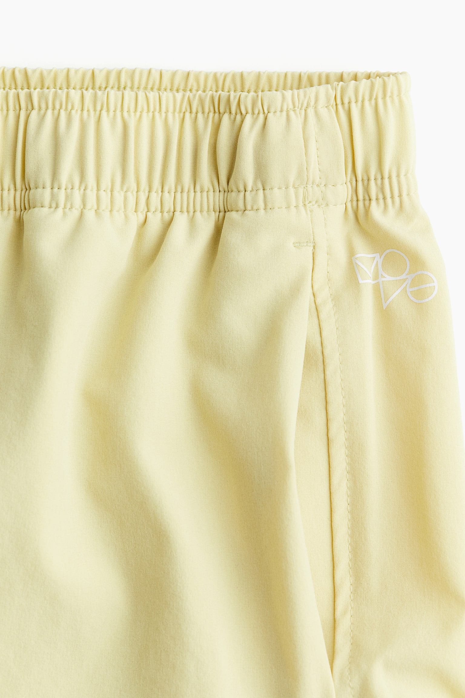 Sports shorts in DryMove™ - Yellow/Steel blue - 3