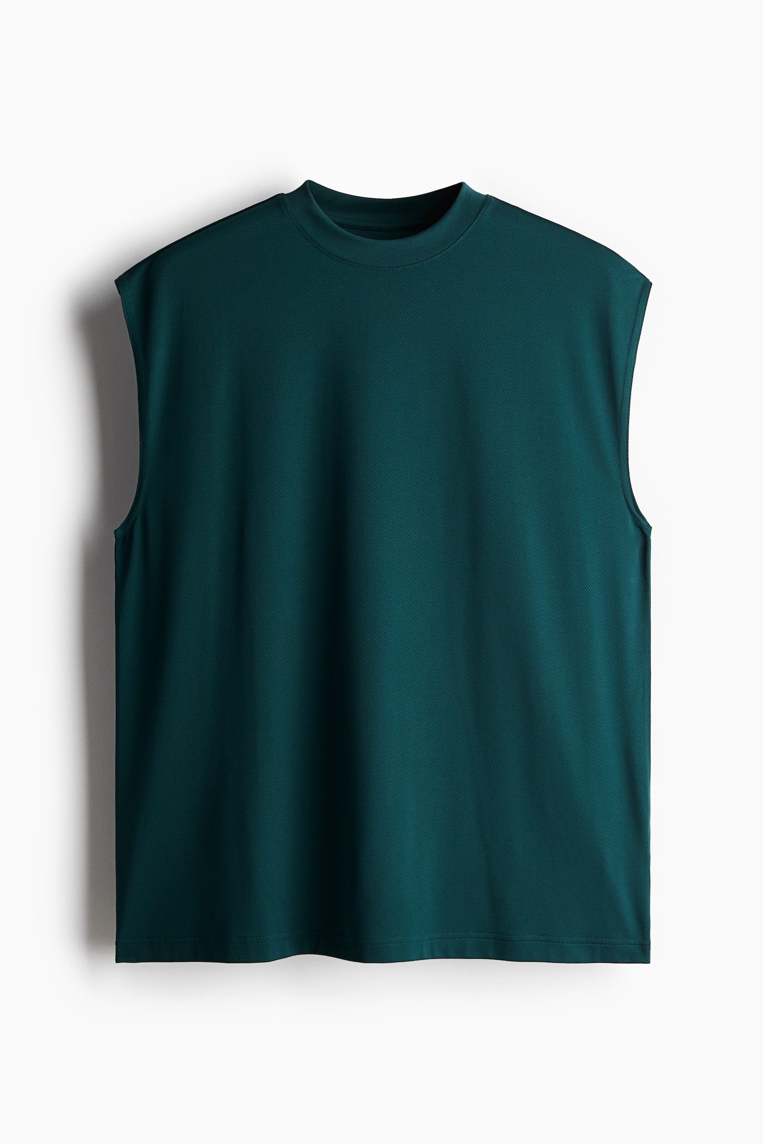 Loose Fit Sports vest top in DryMove™ - Dark green/Black - 2