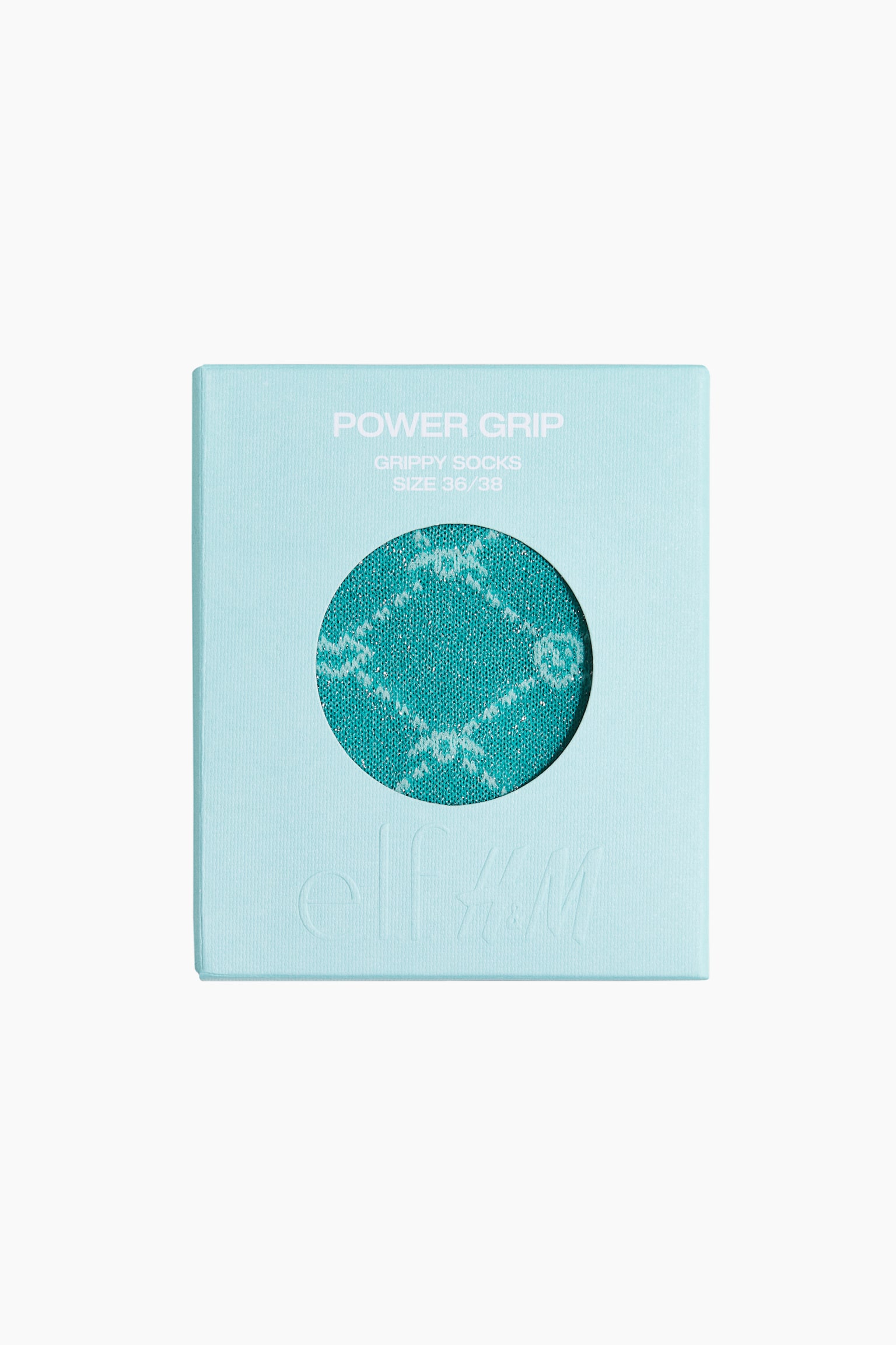 Glittery Non-Slip Socks - Light turquoise - 2