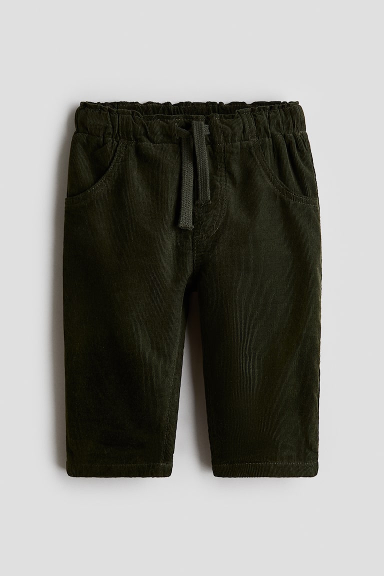 Pantalone od rebrastog pamučnog somota