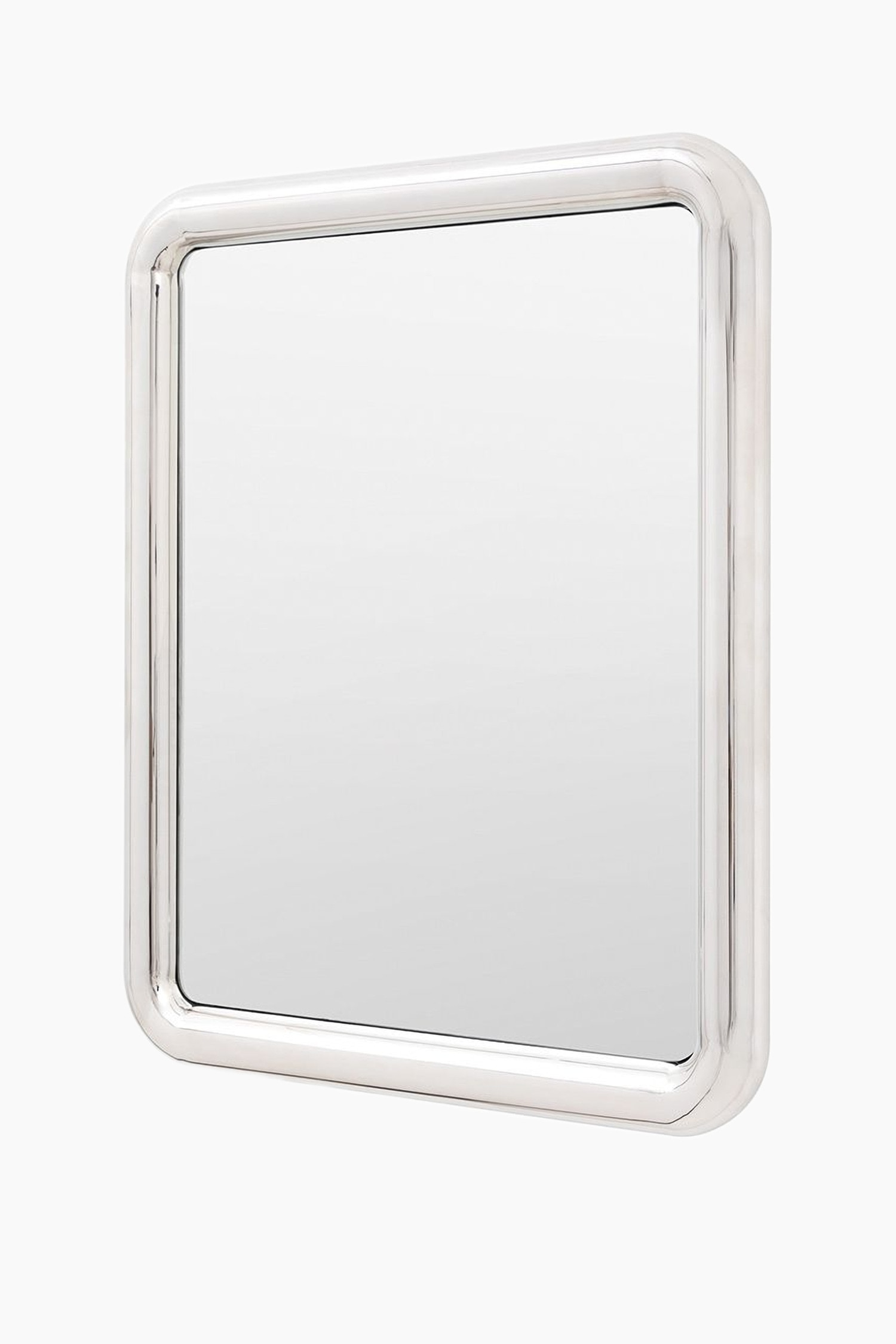 Stainless Steel Framed Mirror - Silver