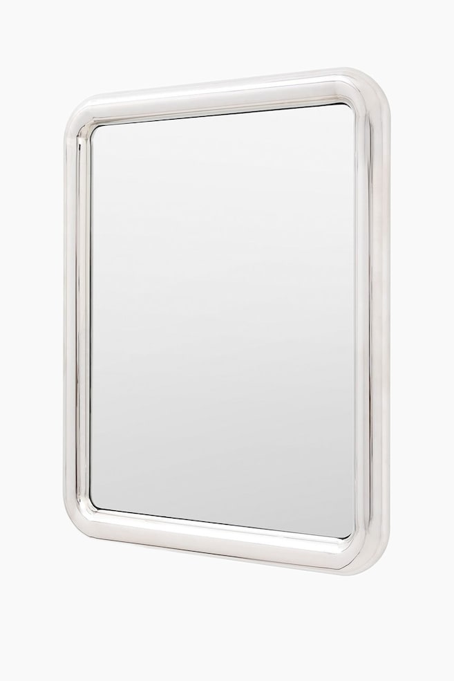 Stainless Steel Framed Mirror - Silver - 1