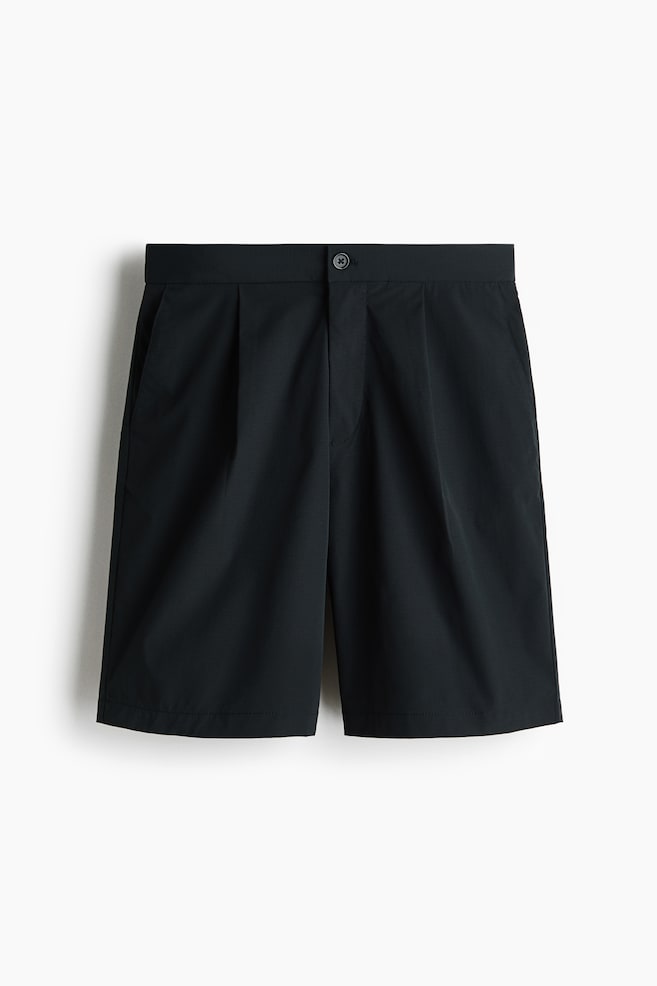 Loose Fit Shorts - Black/Light mint green - 1