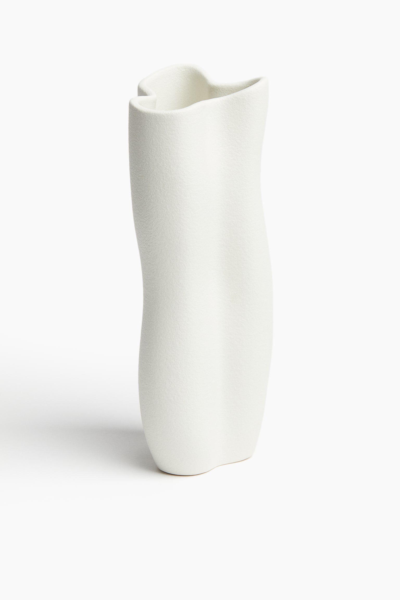 Tall stoneware vase - White/Beige - 1