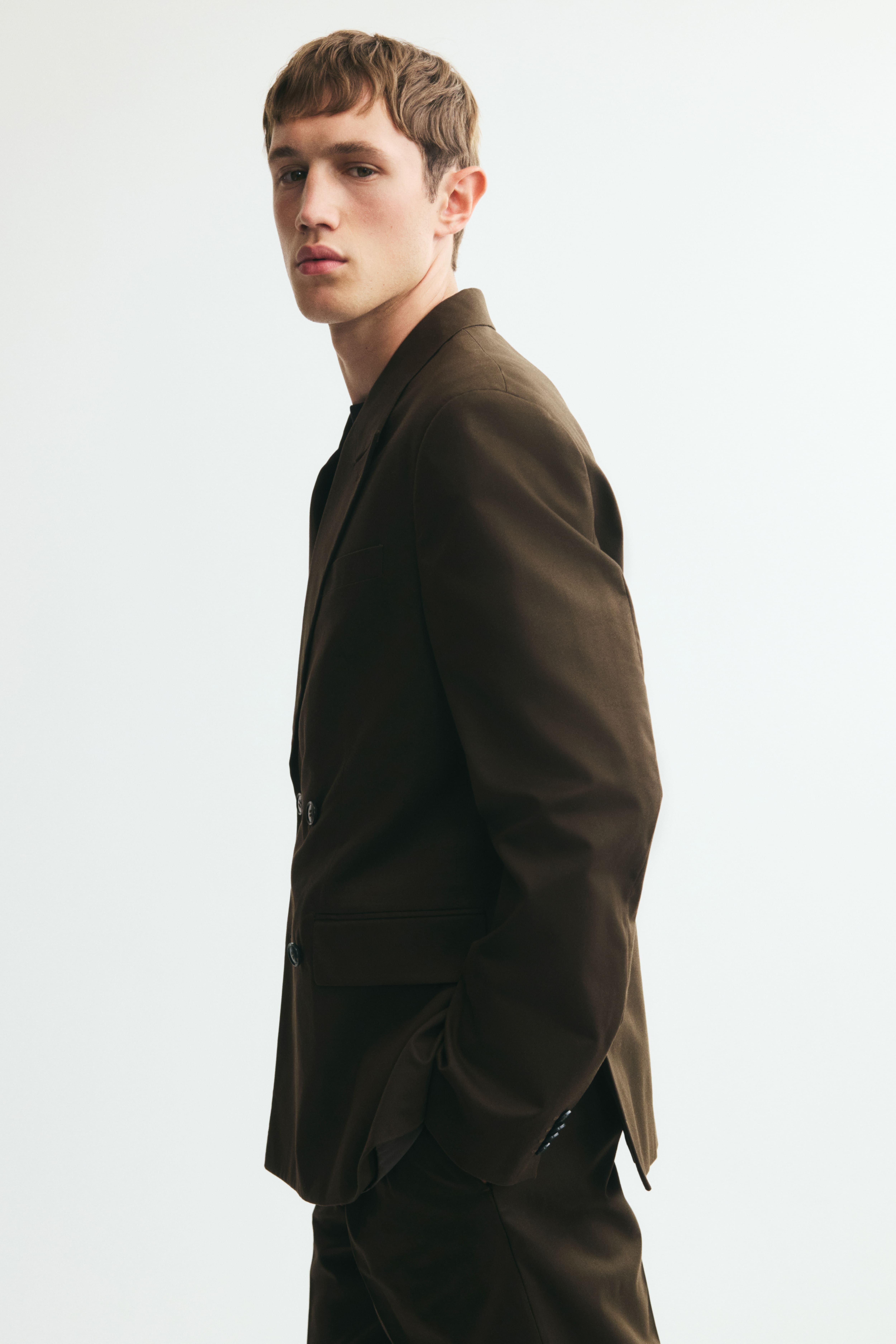 Relaxed-Fit Double-Breasted Jacket