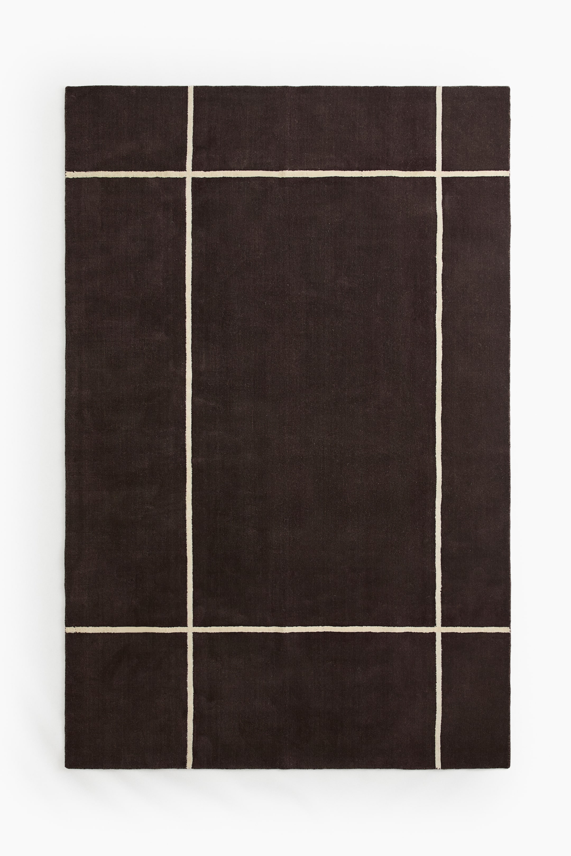 Grand tapis en laine mélangée
