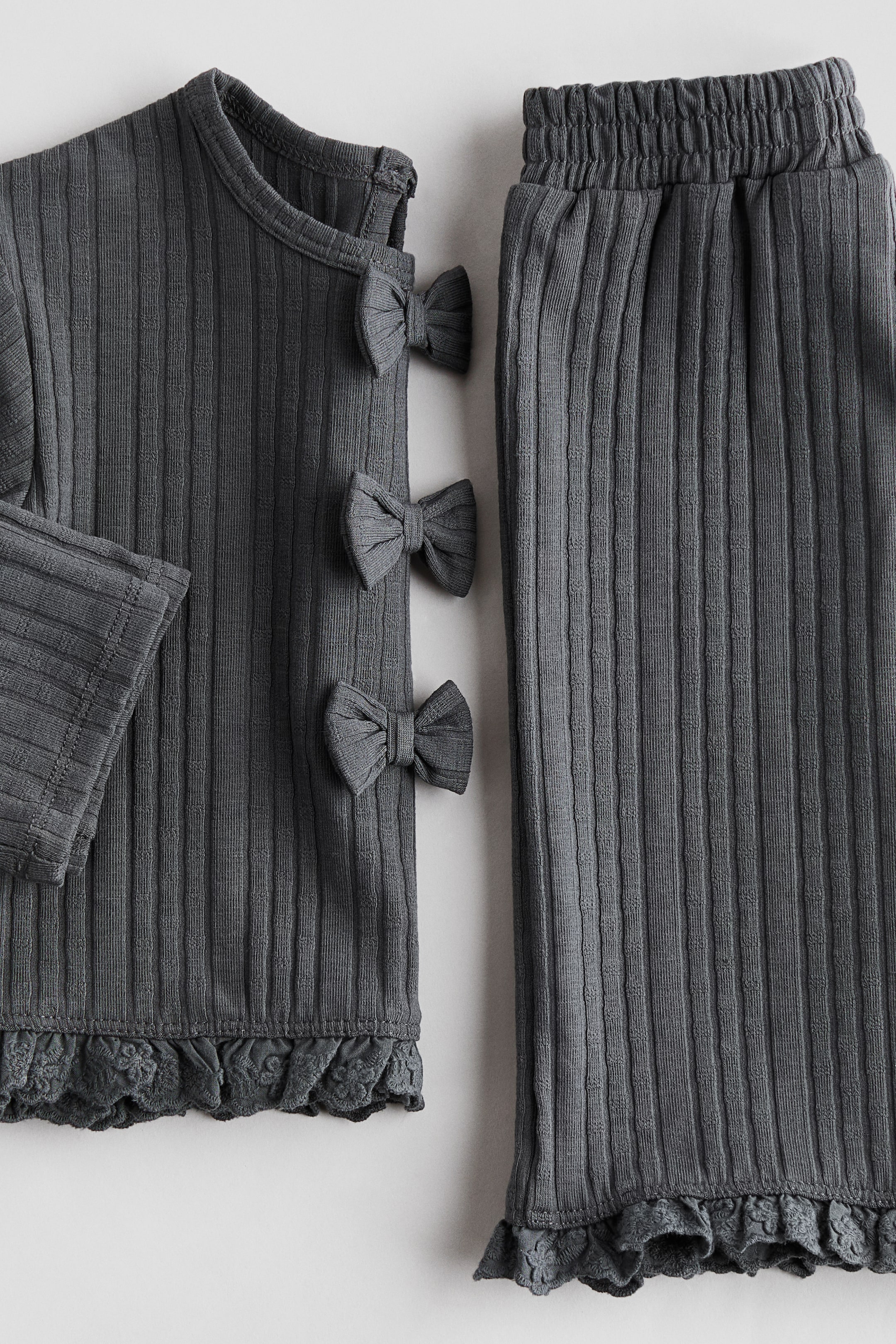 Детские топы H&M 2-Piece Knit Bow-Detail Set — фото 3