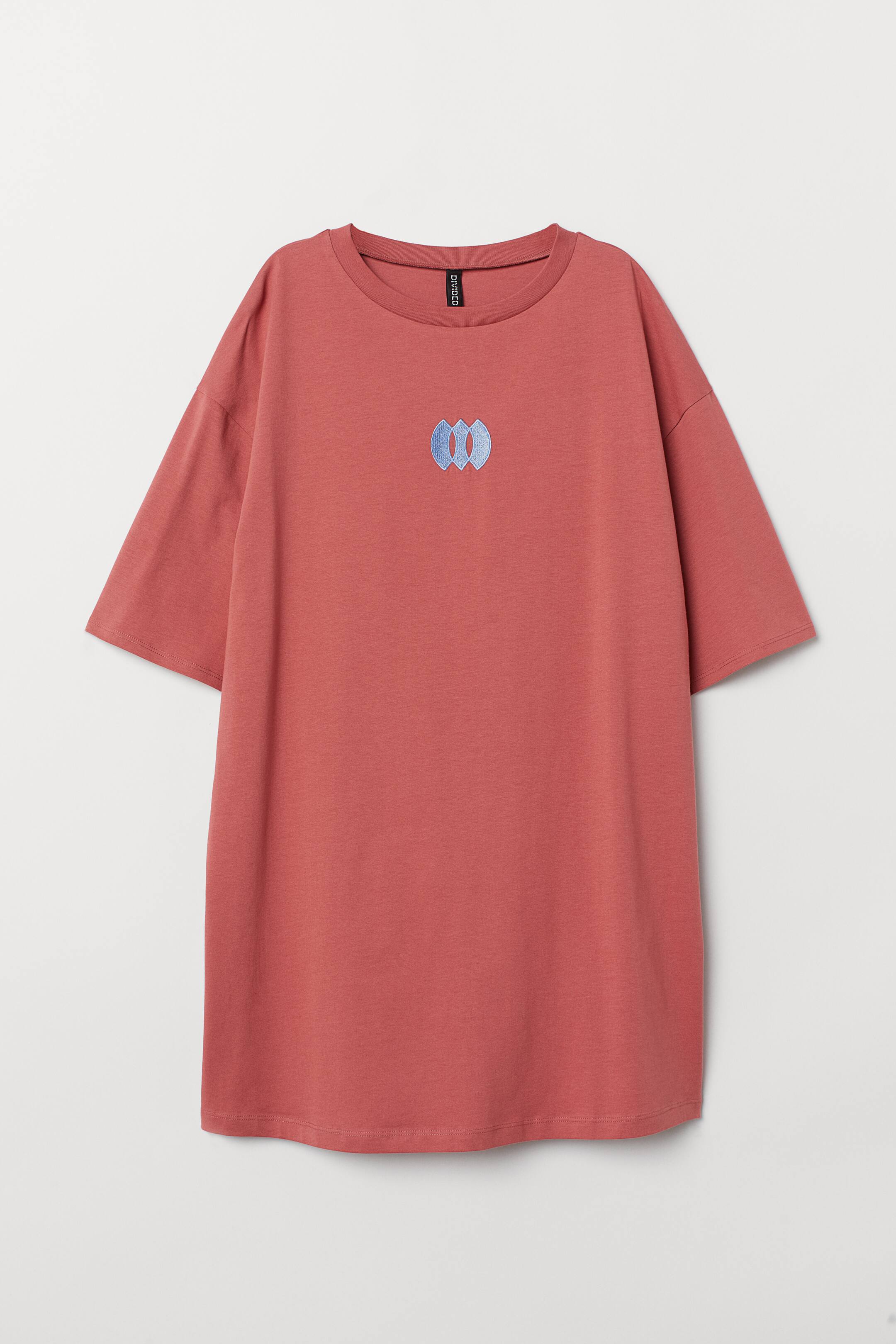 查看大圖: T恤洋裝 - 復古粉紅 - Ladies | H&M 1