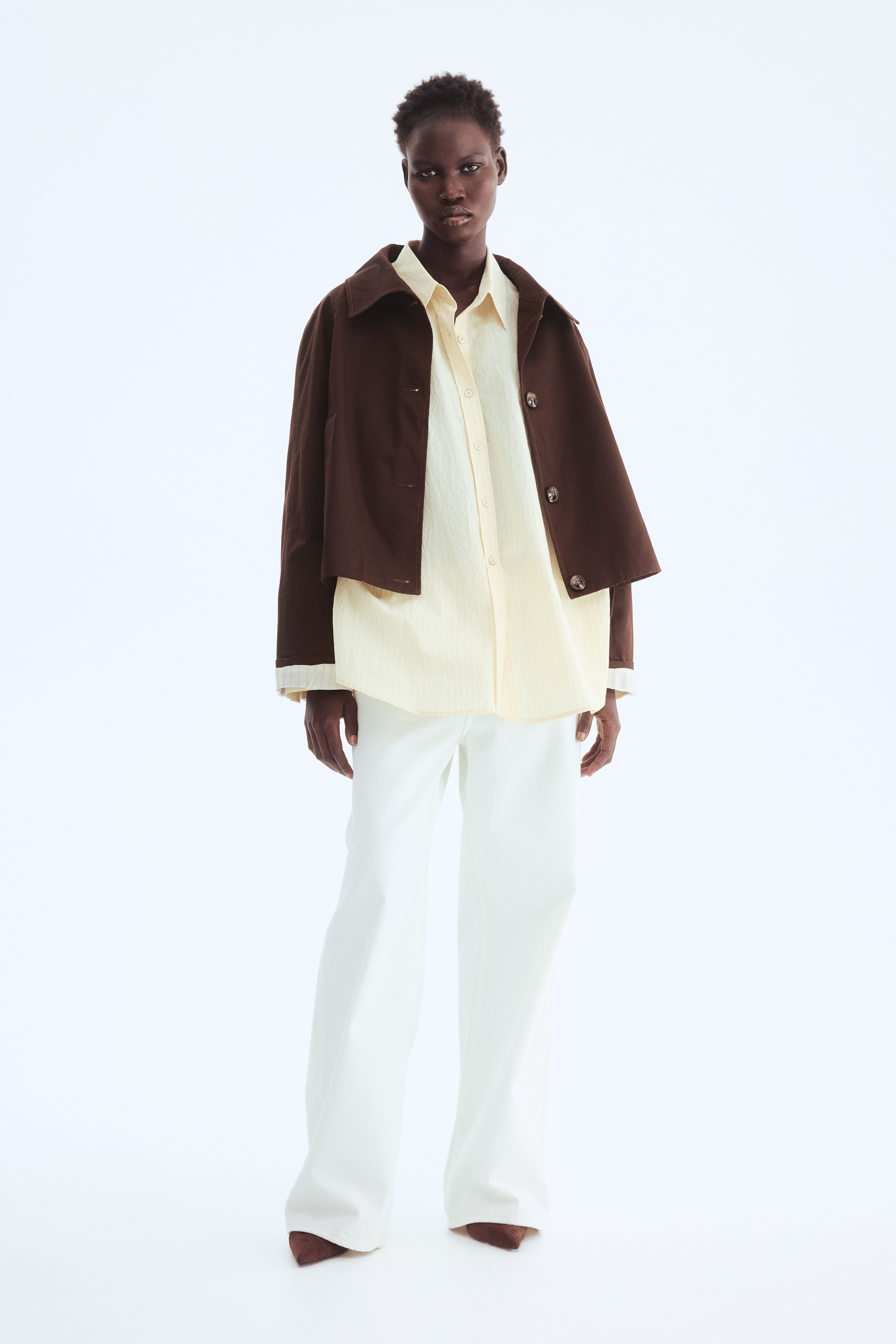 ツイルジャケット - ダークベージュ - レディース | H&M JP