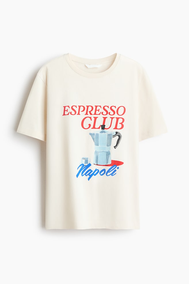 Playera de algodón - Blanco/Espresso Club/Verde oscuro/Café/Morning Club - 1