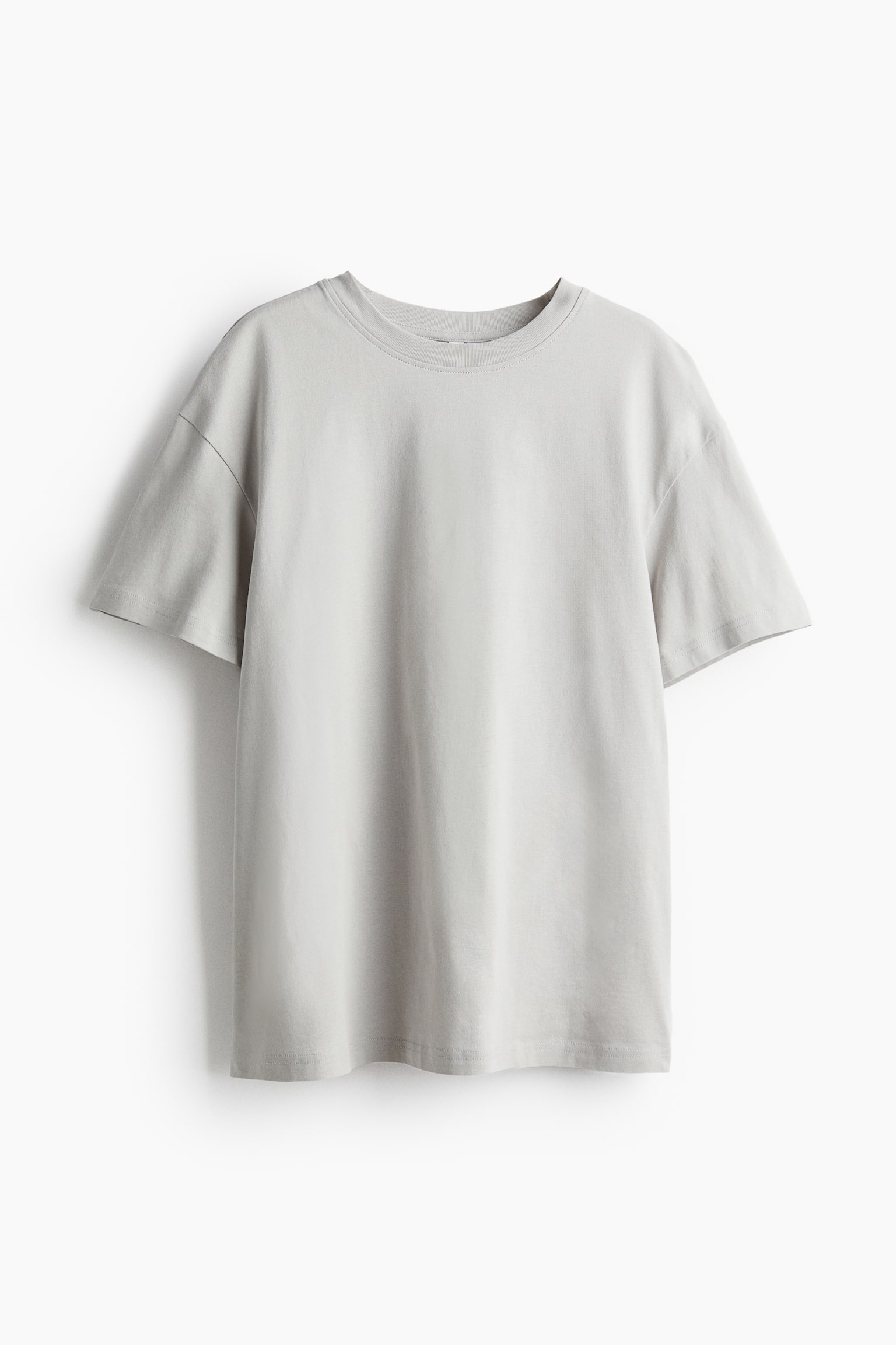 Oversized T-shirt - Ljusgrå/Svart/Vit