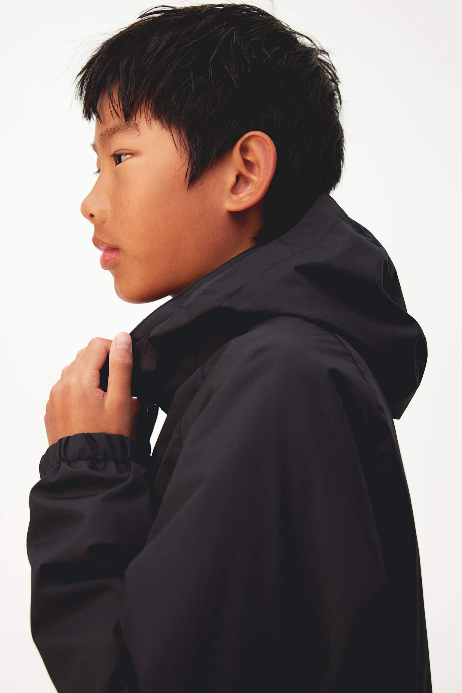 Water Repellent Windbreaker - Black/Olive green - 5