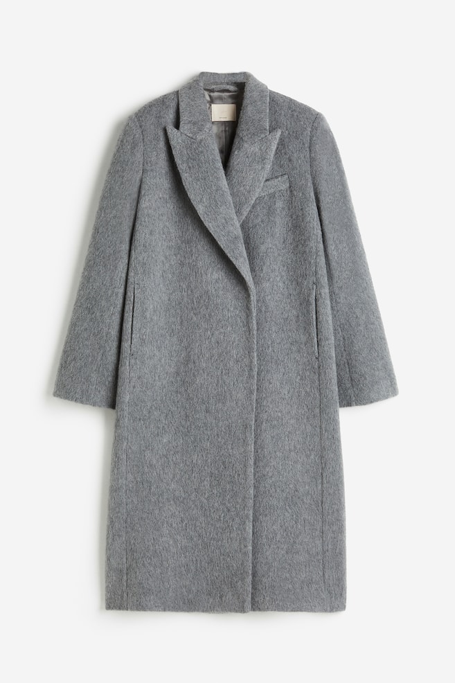 Wool-blend coat - Grey - 2