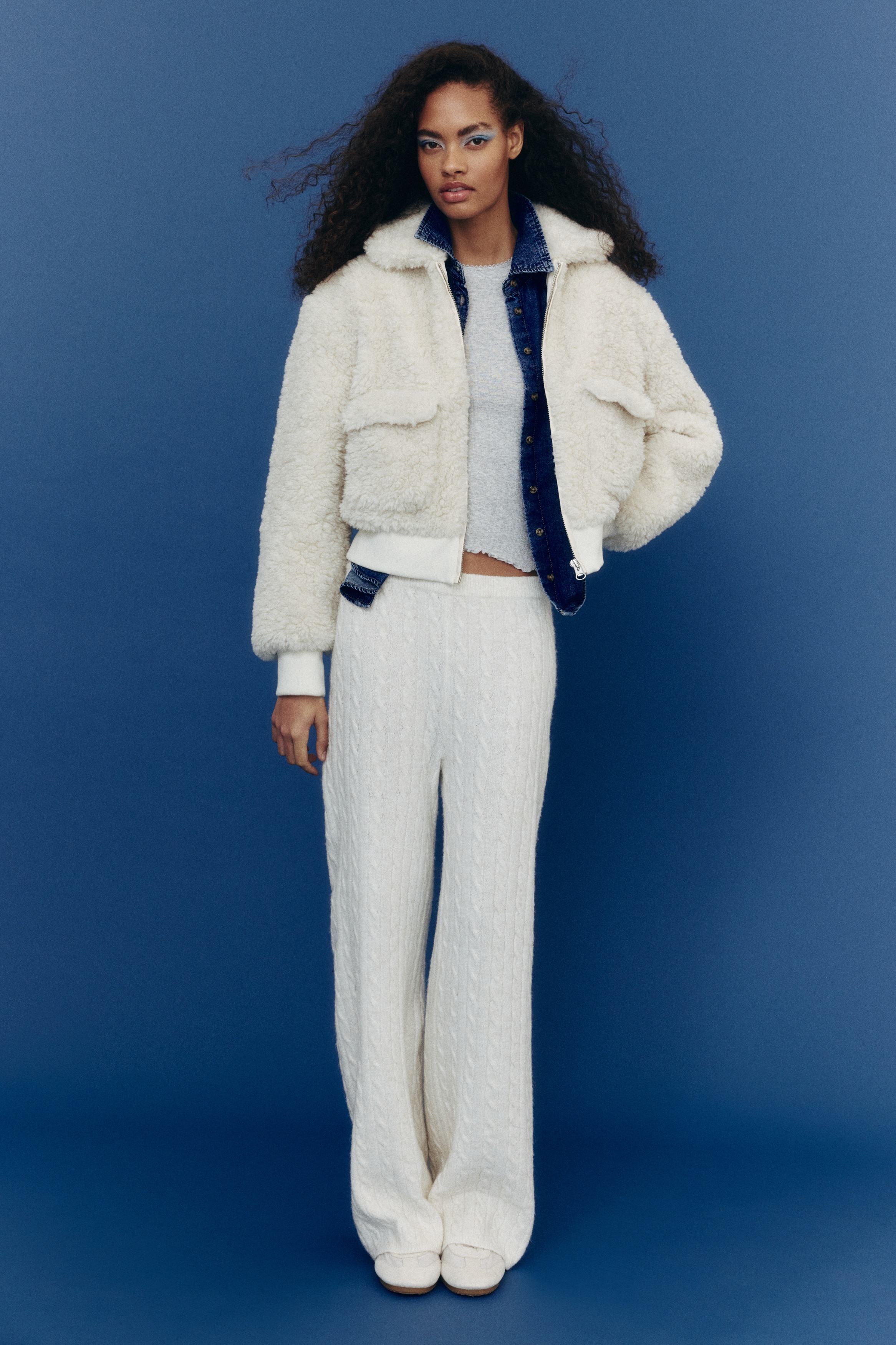 フラッフィジャケット - ライトベージュ - レディース | H&M JP