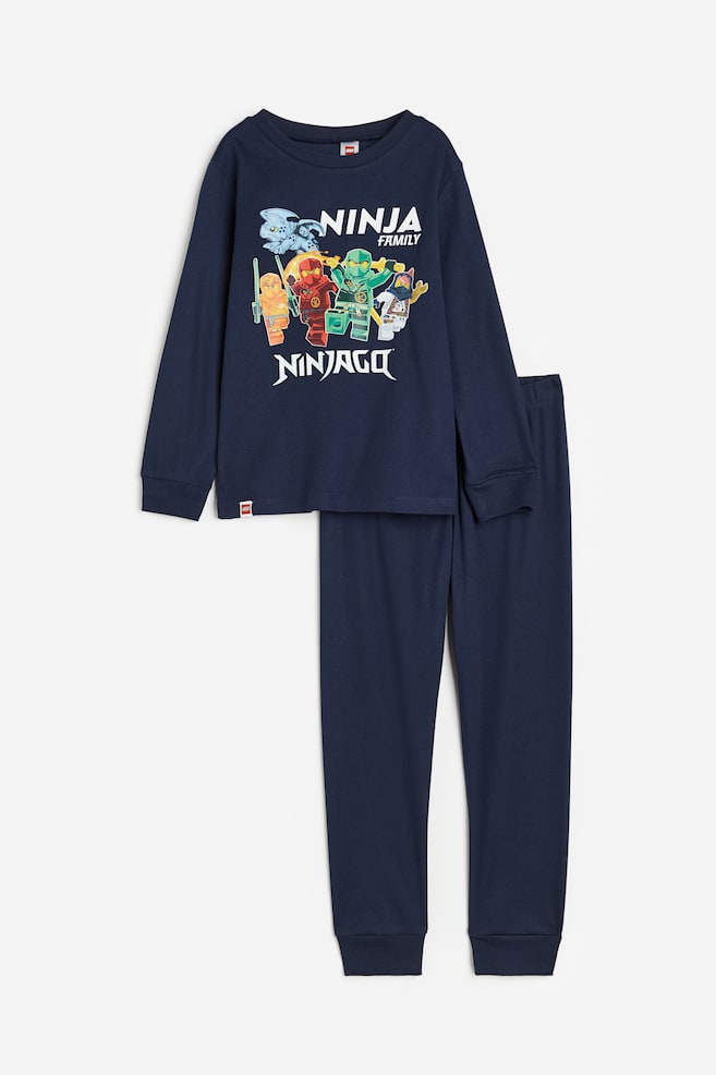 Pyjamas med tryck - Mörkblå/Ninjago/Blå/Spindelmannen/Grey-black/The Simpsons/Vit/Musse Pigg/dc/dc/dc/dc/dc/dc/dc/dc/dc/dc/dc/dc - 1